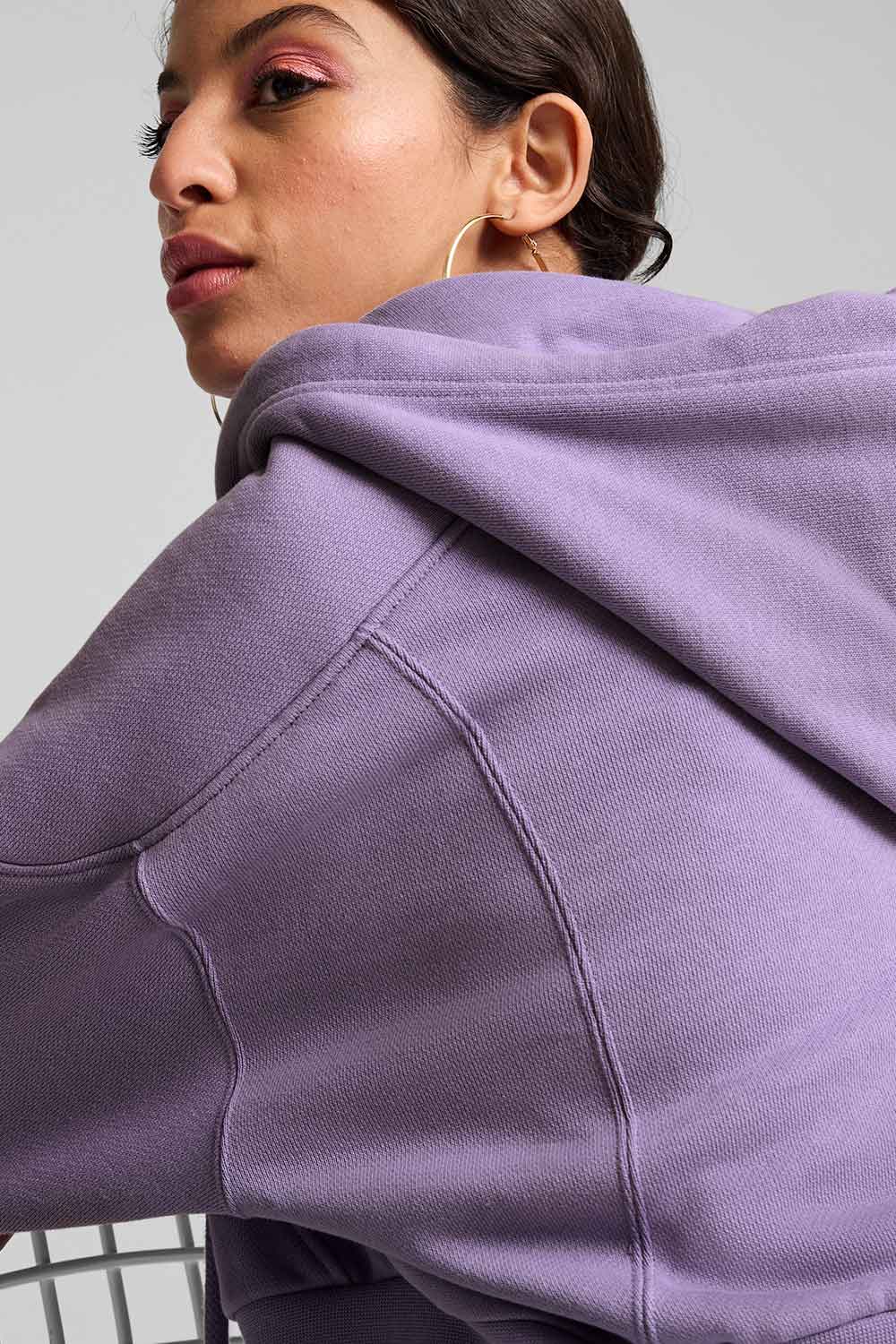 Puma-THE FAST RACE FZ Hoodie Lavender Alert-Sweatshirts & Hoodies-5-milagron.live