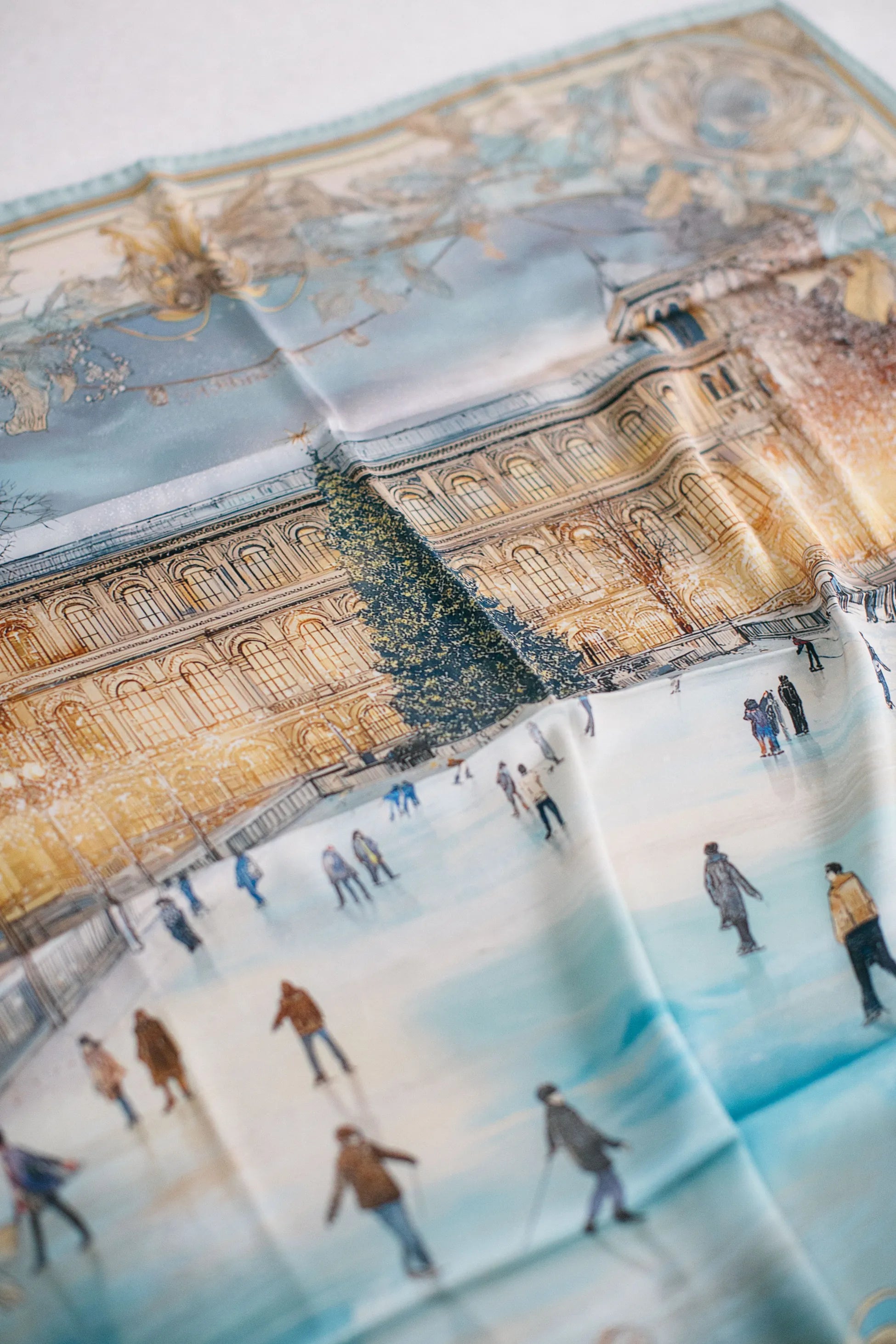 Pure Paris-Christmas Skating İpek Fular-Şal & Fular-4-milagron.live