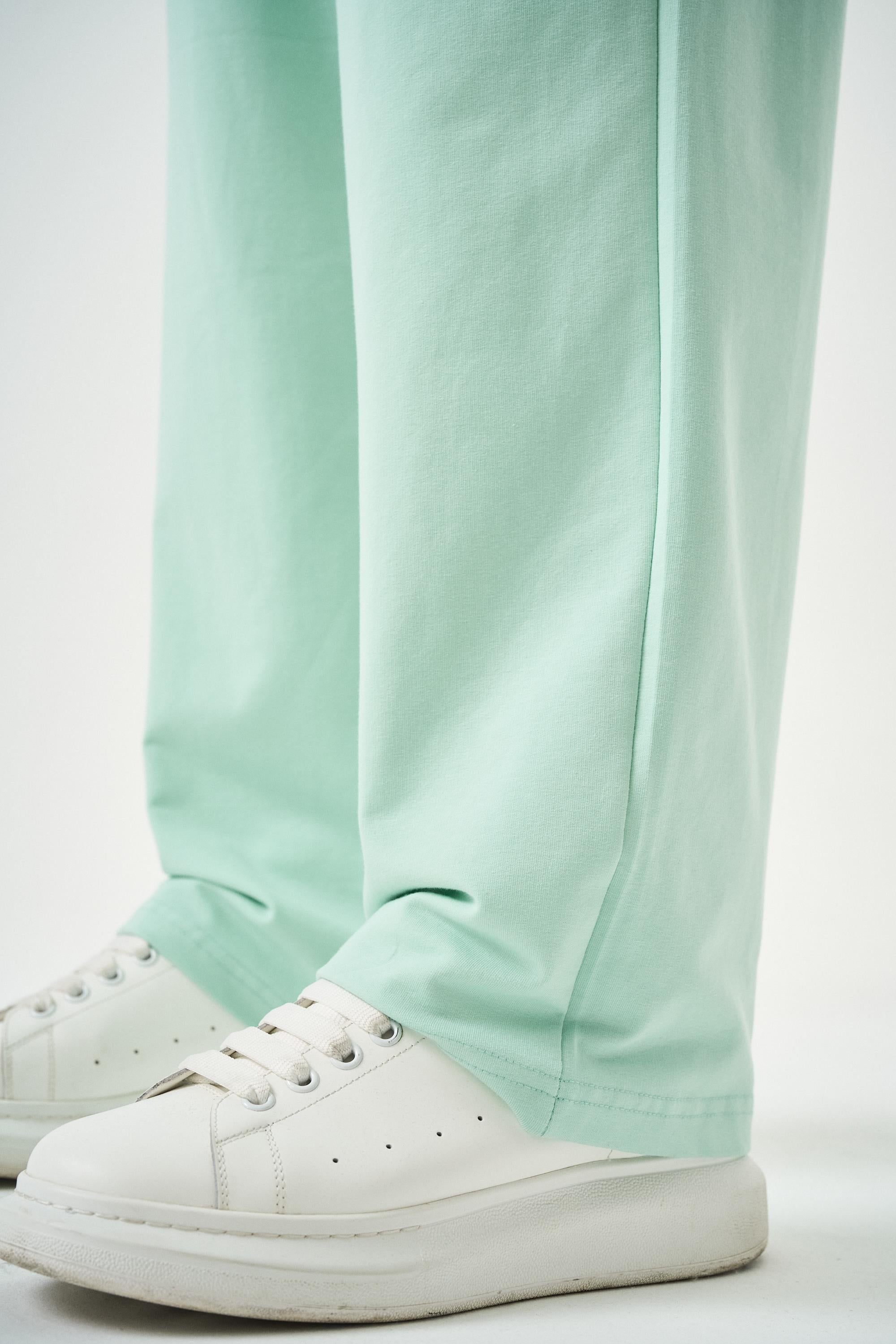 Erkek Basic Baggy Eşofman Altı Su Yeşili