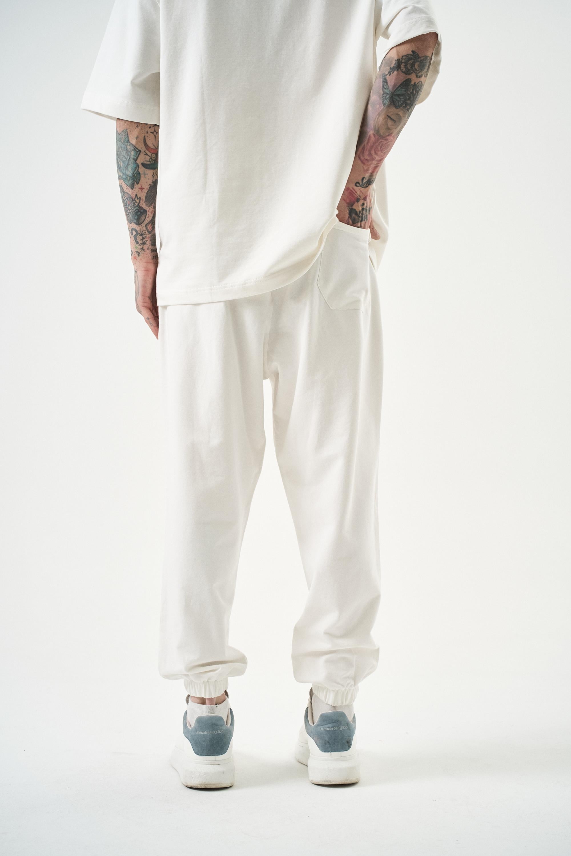 Erkek Basic Jogger Eşofman Altı Ekru
