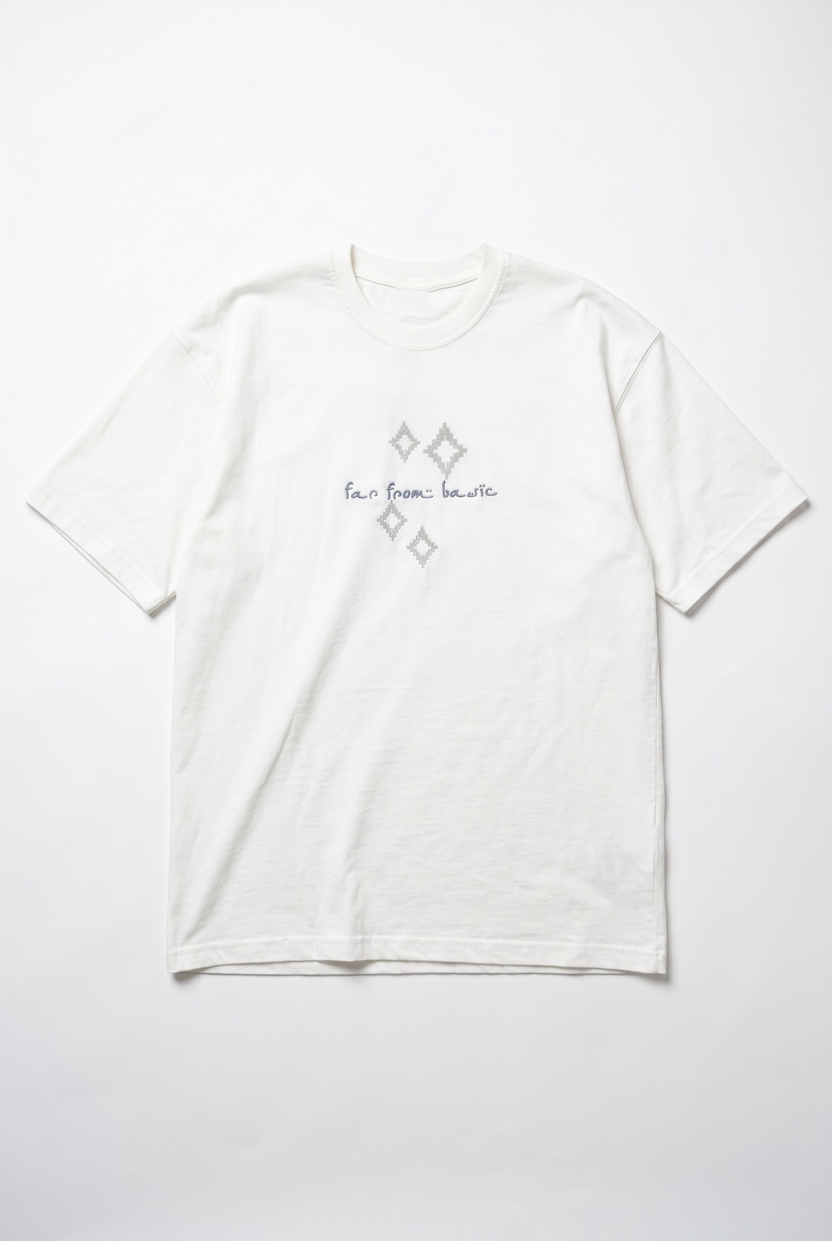 Erkek Ffb Nakış Detaylı Oversize T-Shirt Ekru