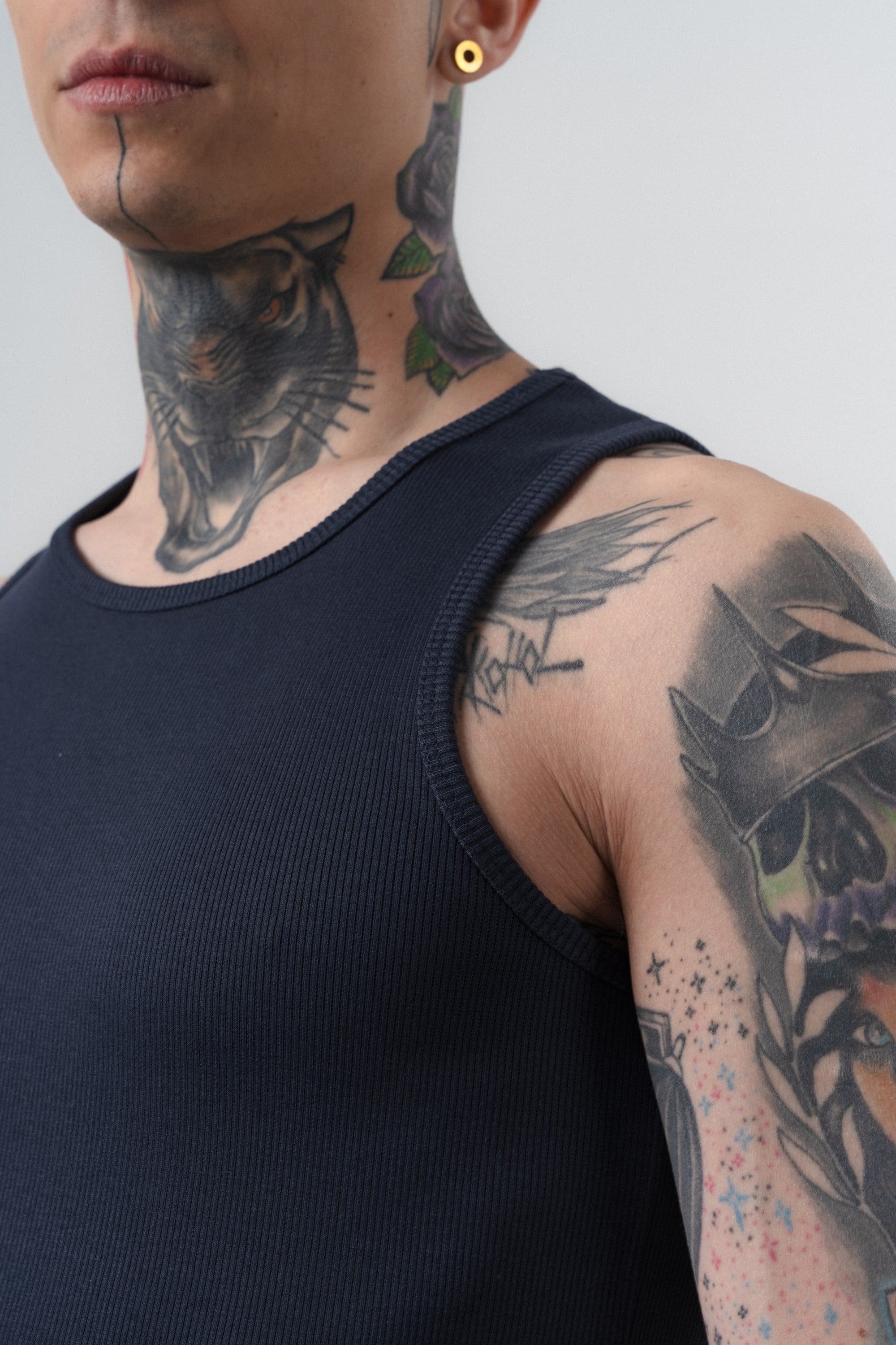 Erkek Tank Top Atlet Lacivert