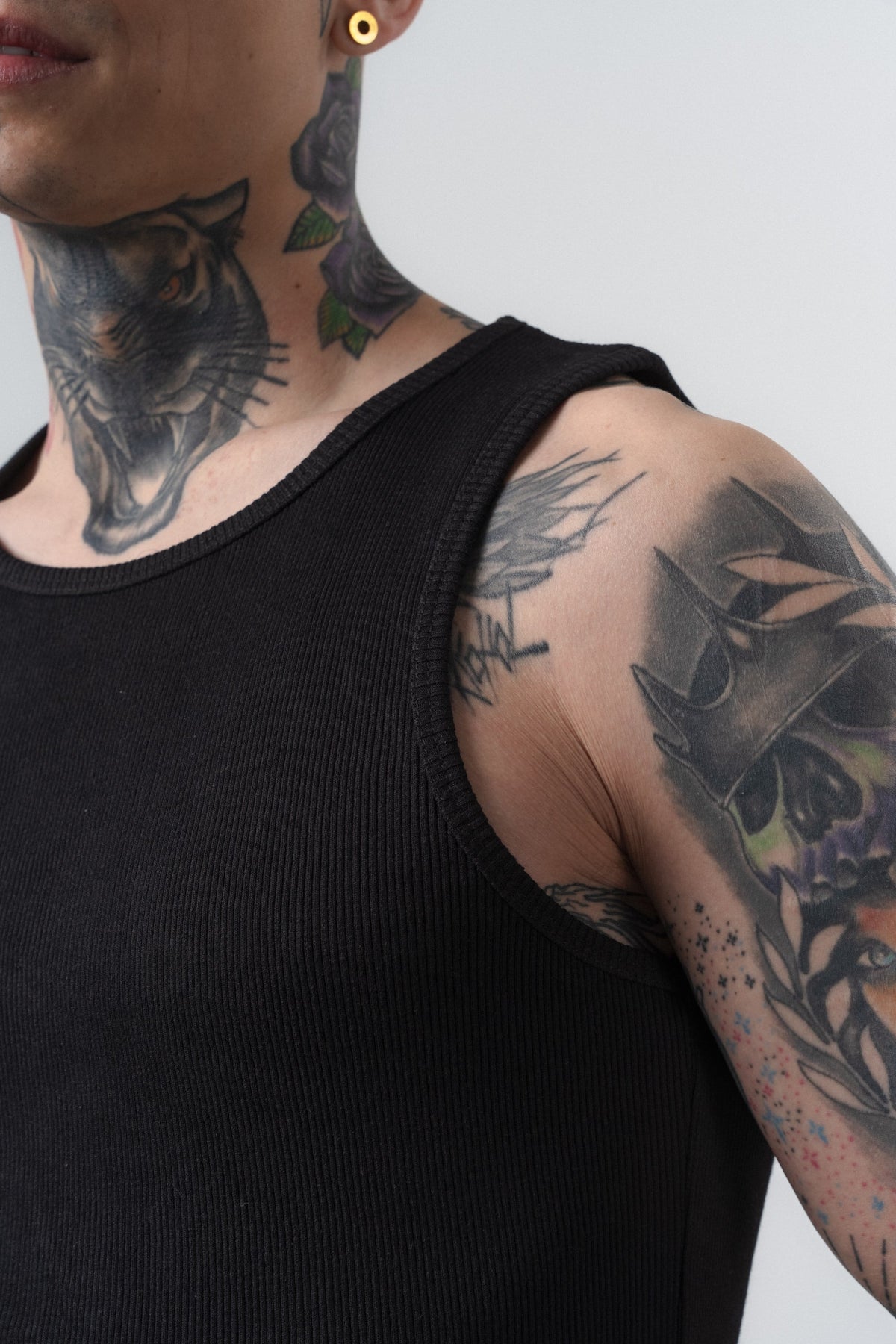 Erkek Tank Top Atlet Siyah
