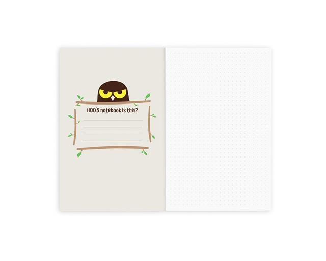 Retro 51-Retro 51 Owl Rescue Classic Noktalı Defter-Tükenmez Kalem-2-milagron.live