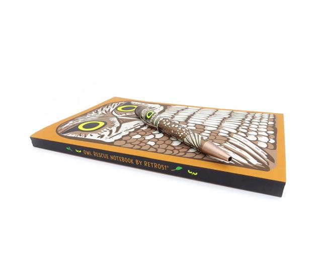 Retro 51-Retro 51 Owl Rescue Classic Noktalı Defter-Tükenmez Kalem-5-milagron.live