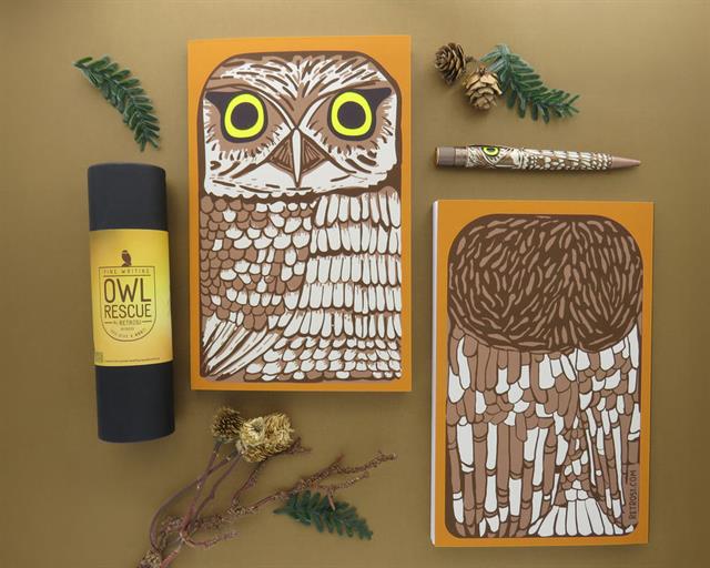 Retro 51-Retro 51 Owl Rescue Classic Noktalı Defter-Tükenmez Kalem-6-milagron.live