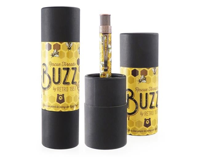 Retro 51-Tornado™ Rescue "Buzz" Bee Honeybee Tükenmez Kalem-Tükenmez Kalem-4-milagron.live