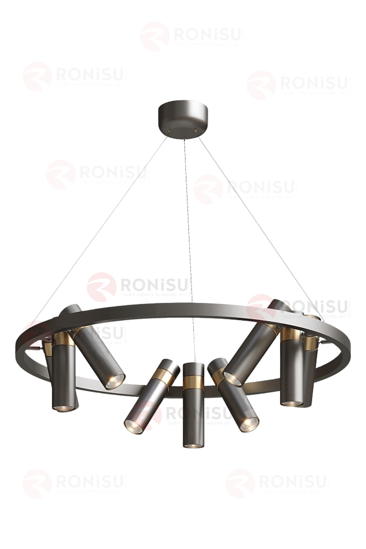Arlixon Siyah Metal Modern Sarkıt Avize - Ra-Avz- 7654-92-60