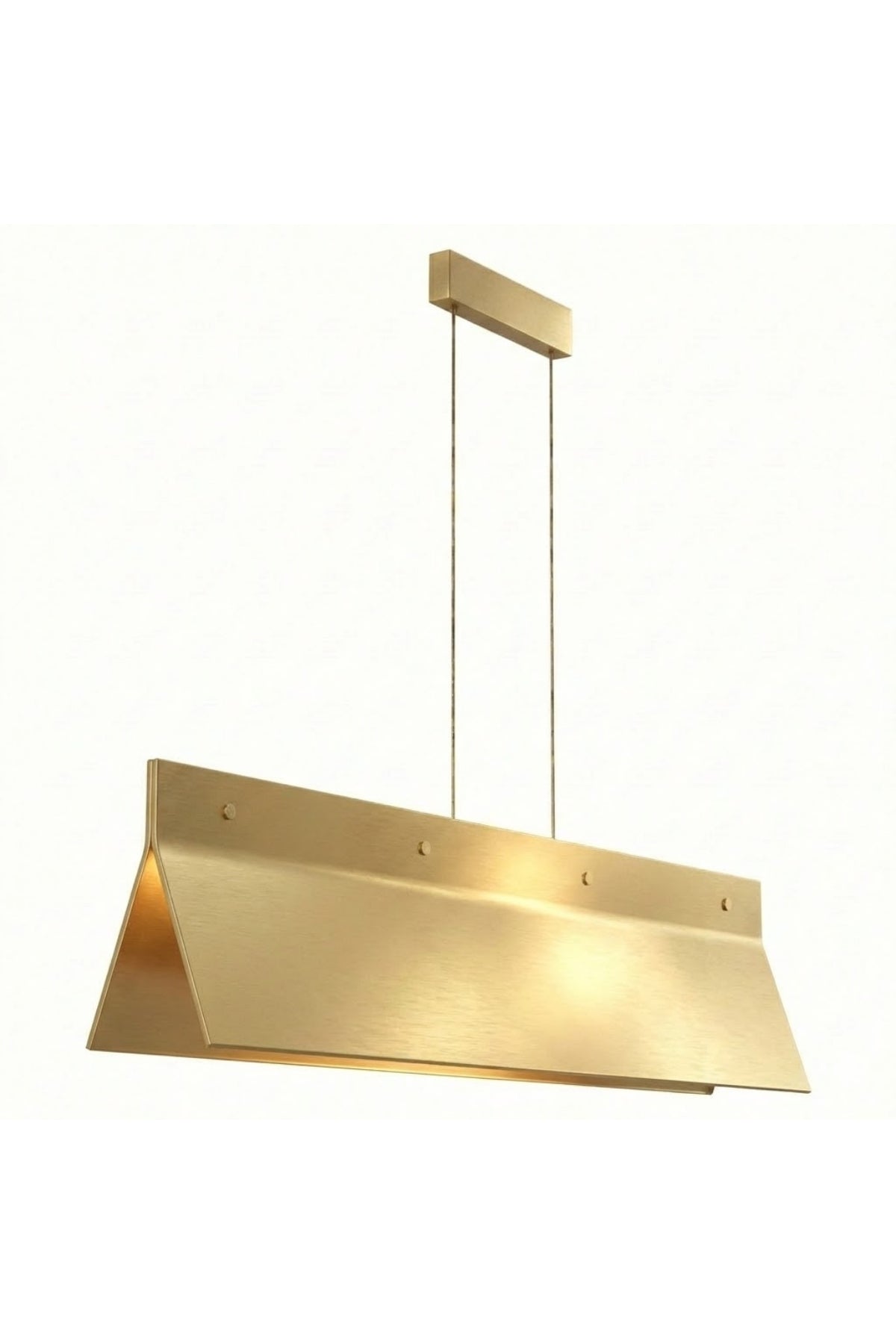 Ismara Modern Minimalist Sarkıt Avize - Geometrik Formlu Metalik Masa Üstü Aydınlatma - 7459-4267