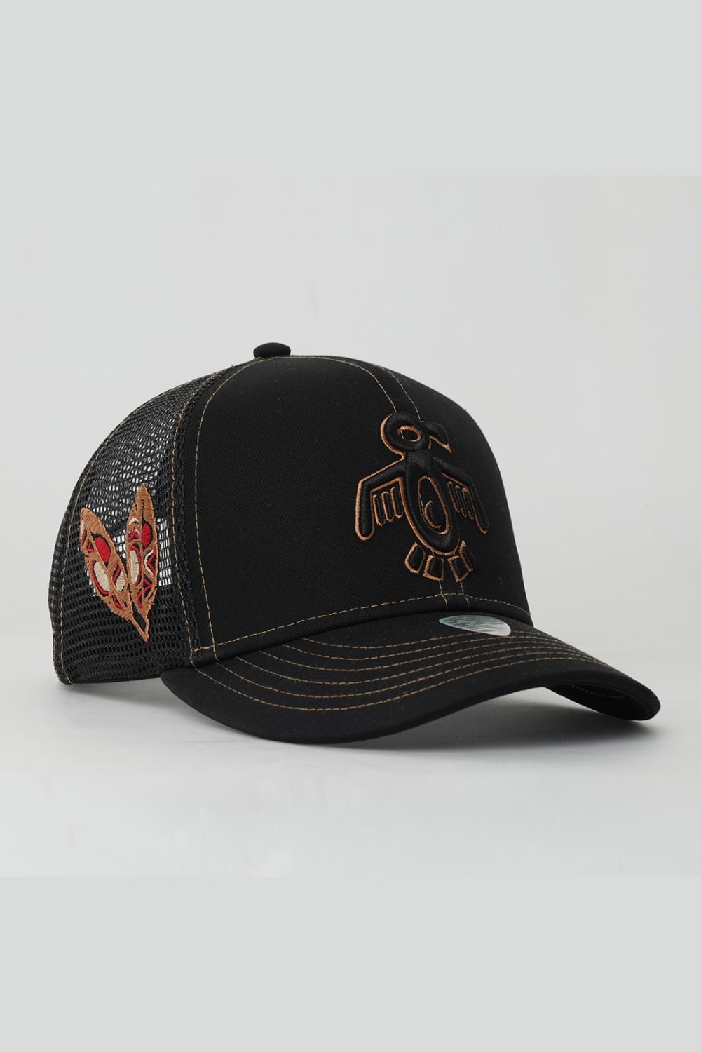 RustandRich-Baseball Şapka The Indians Collection Red Indian Siyah/gold Unisex-Şapka-3-milagron.live