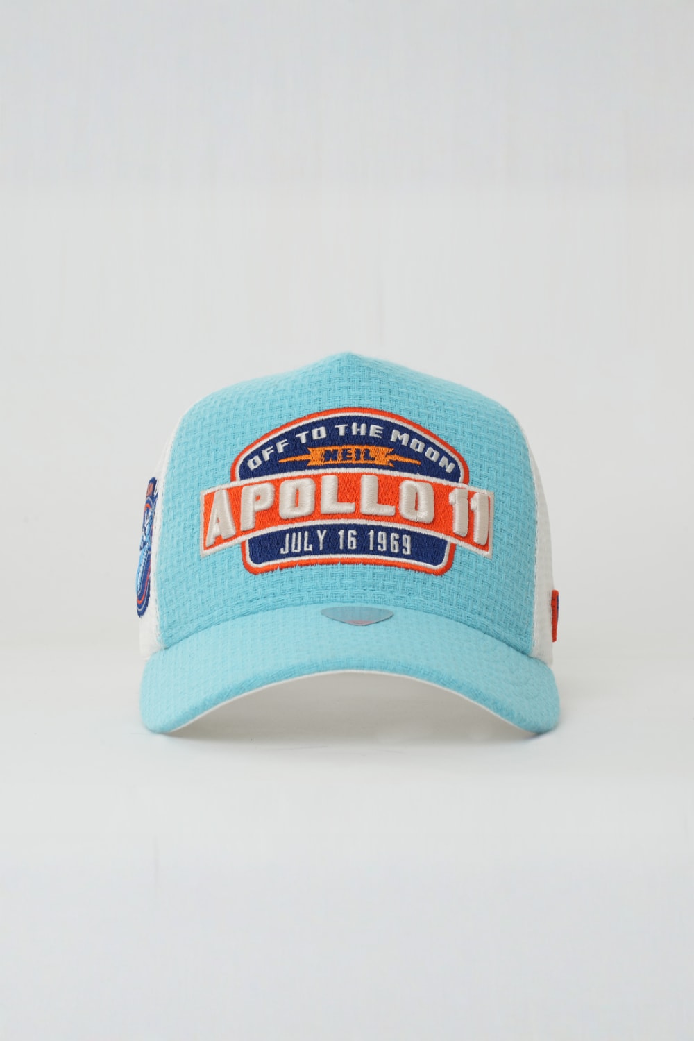 RustandRich-Trucker Şapka Space Collection Apollo Mavi Unisex-Şapka-2-milagron.live