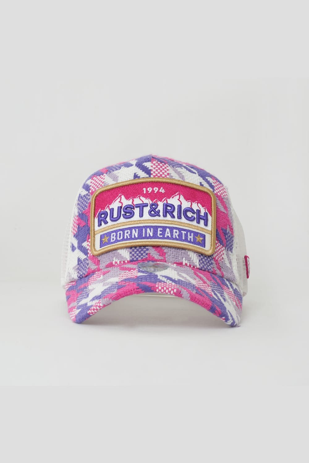 RustandRich-Trucker Şapka Urban Collection Born In Earth Pembe Unisex-Şapka-2-milagron.live