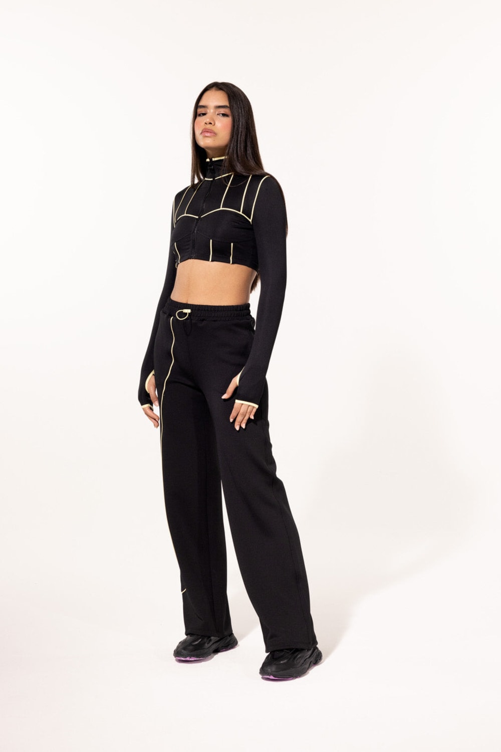 SBNM-Yellow Contrast Crop Top-Crop Top-2-milagron.live