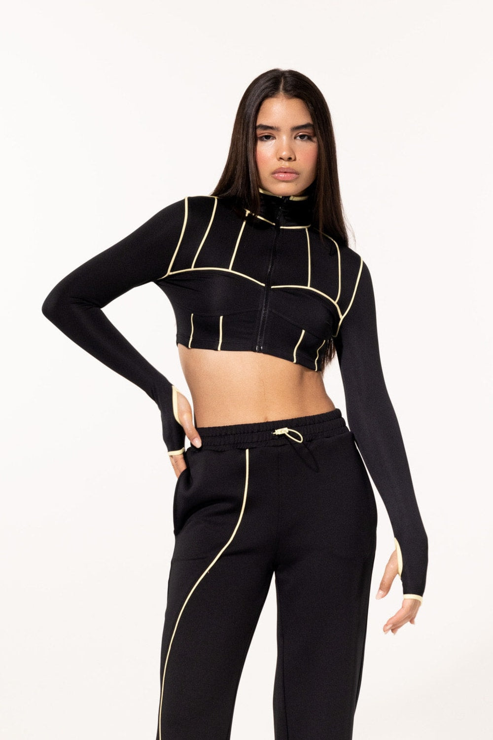 SBNM-Yellow Contrast Crop Top-Crop Top-4-milagron.live