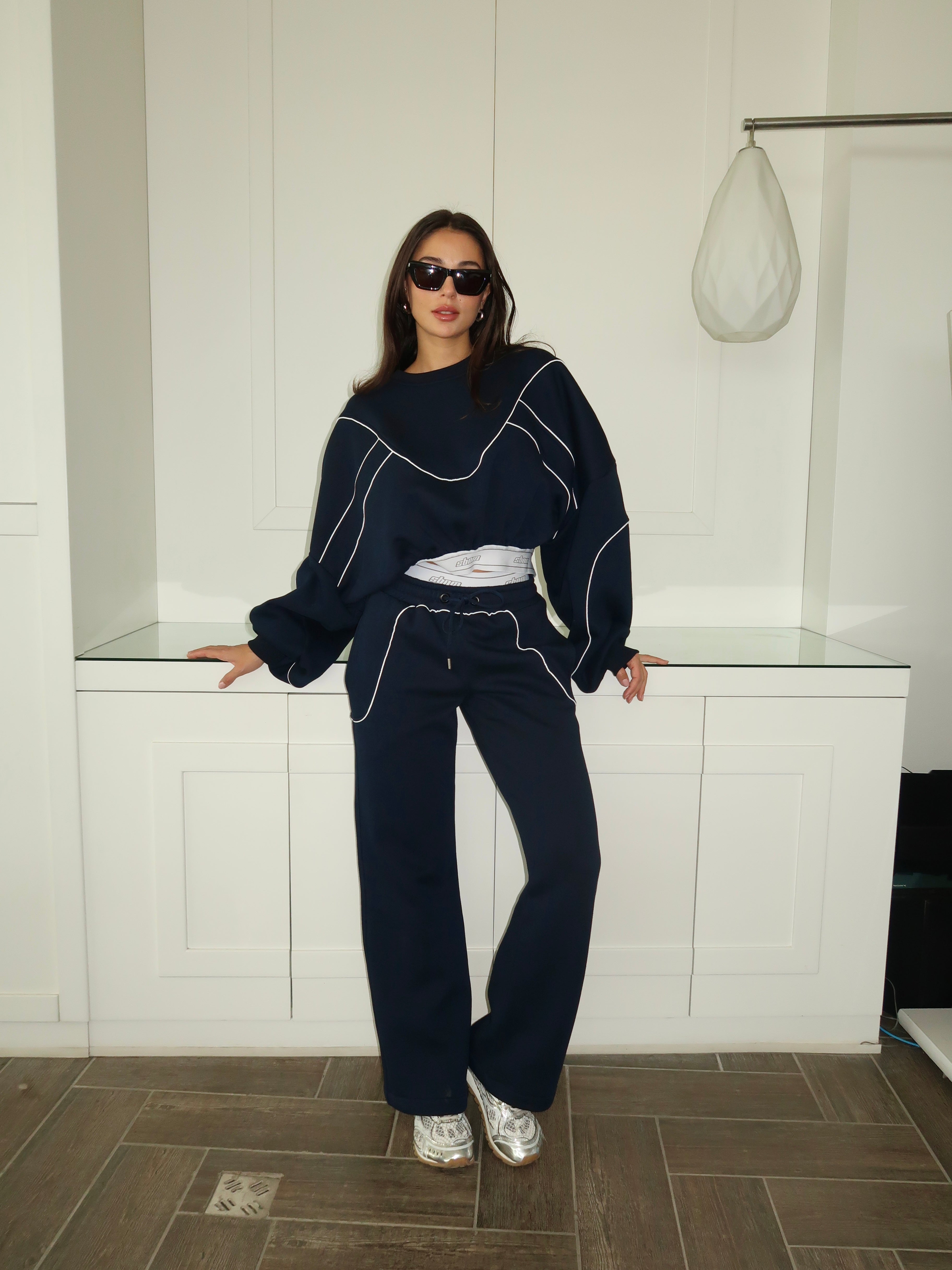 Sbnm-Navy Contour Sweatpants-3-milagron.live