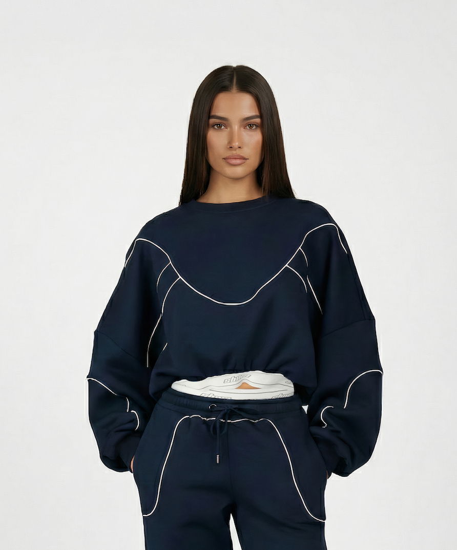 Sbnm-Navy Contour Sweatshirt-1-milagron.live