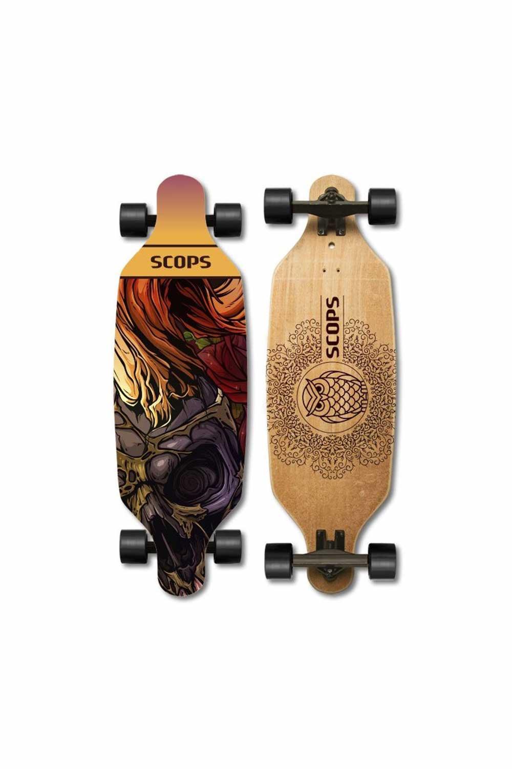 Scops-Longboard Kaykay Skulls - LF301-Kaykay-1-milagron.live