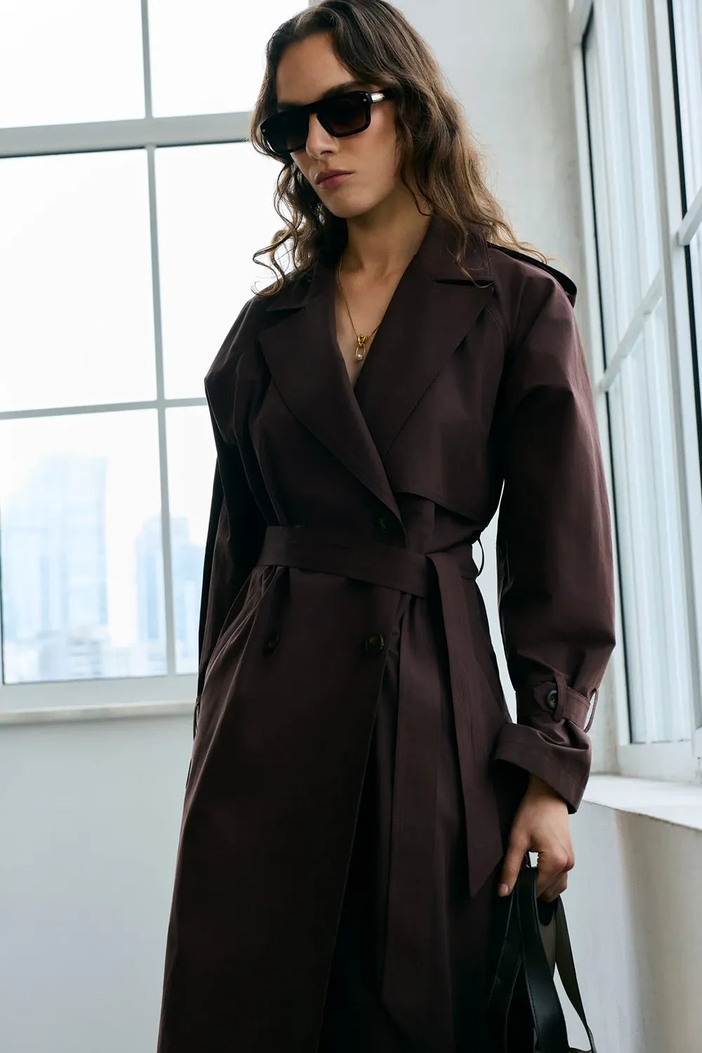 Berry Trench Coat - 1