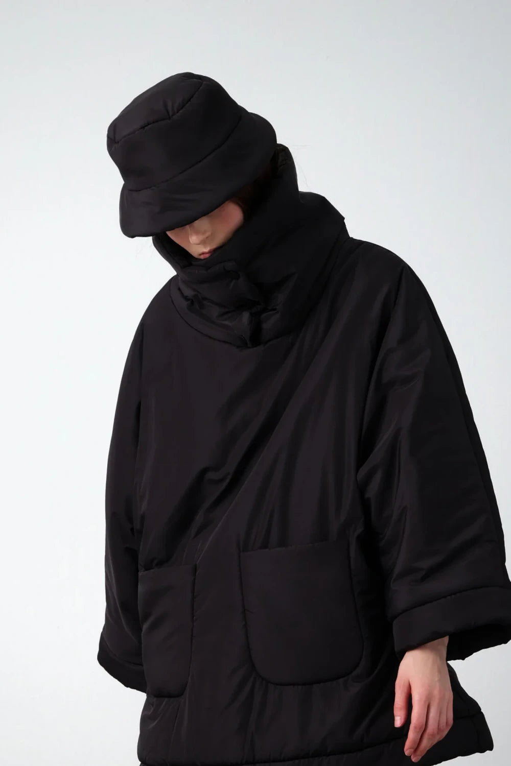 Serein Co-Pofur Şapka Siyah-Bucket Hat-2-milagron.live