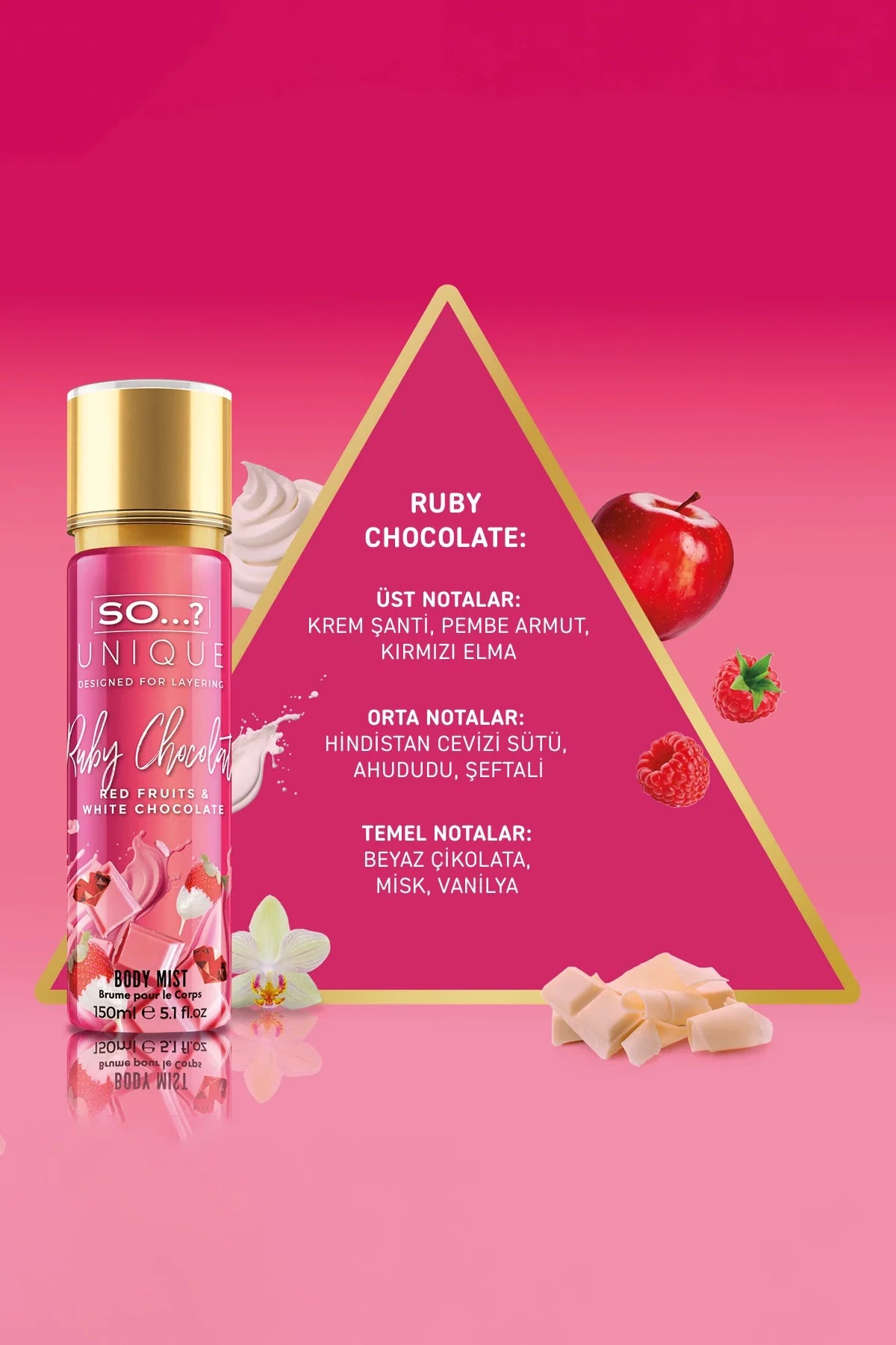 So...? Unique Ruby Chocolate Vücut Spreyi 150 ml