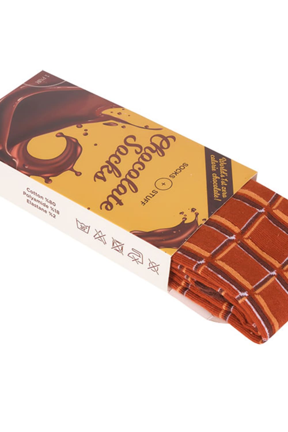 Socks + Stuff-Chocolate Bar Çorap-Çorap-2-milagron.live