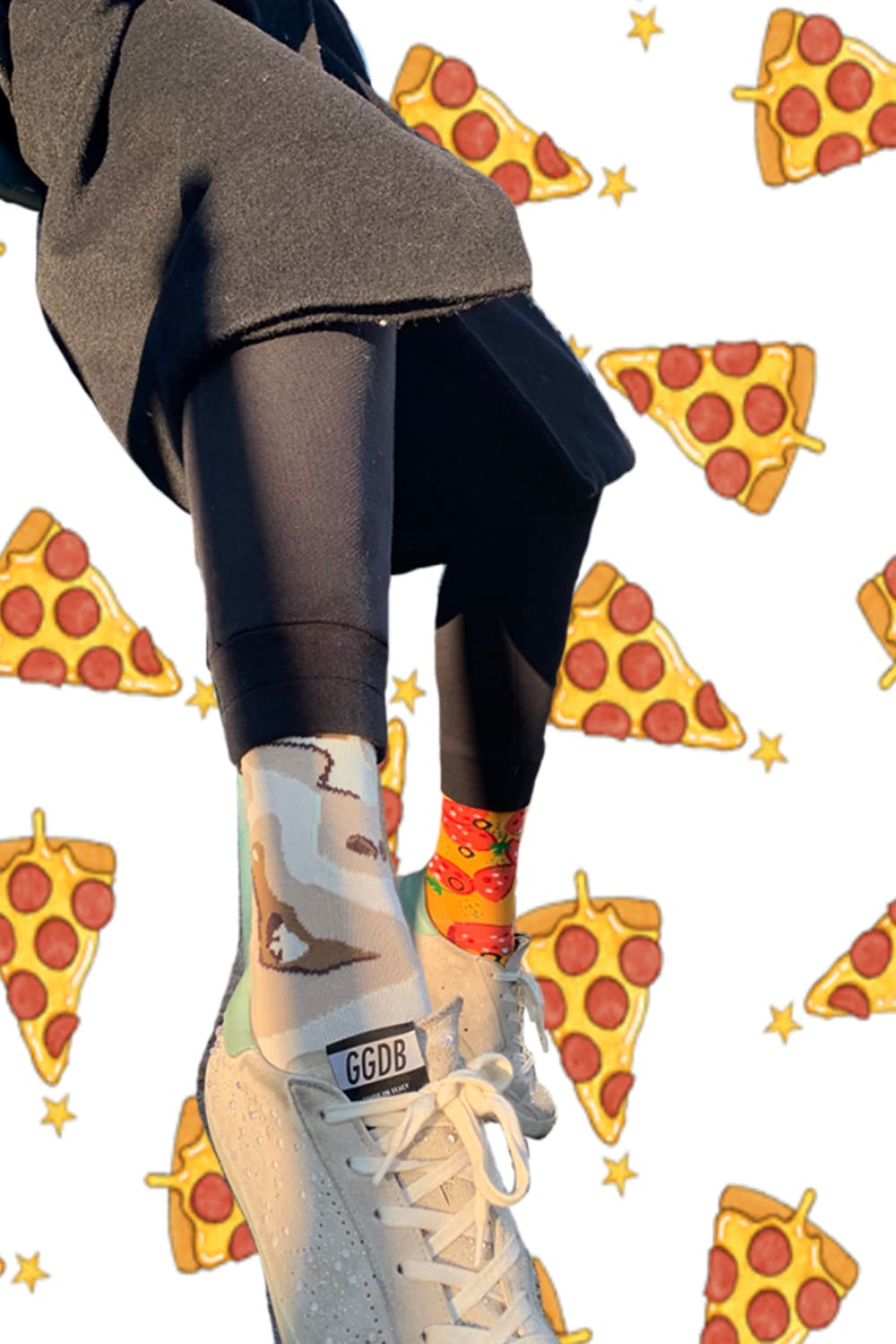 Socks + Stuff-Pepperoni Pizza Çorap-Çorap-3-milagron.live