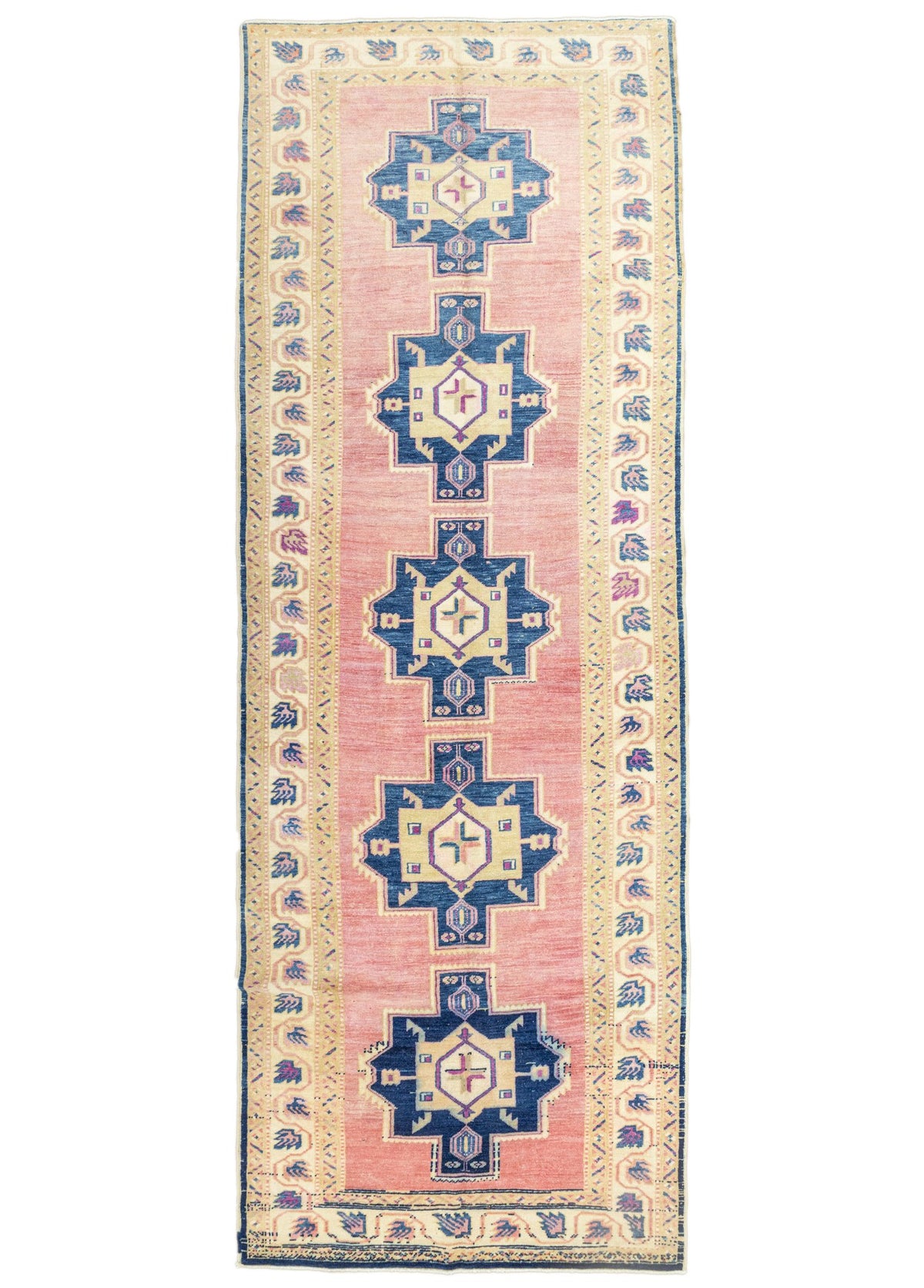 Soho Antiq-Avşar Rustik Desenli El Dokuma Halı 132x381 Cm-Halı-1-milagron.live