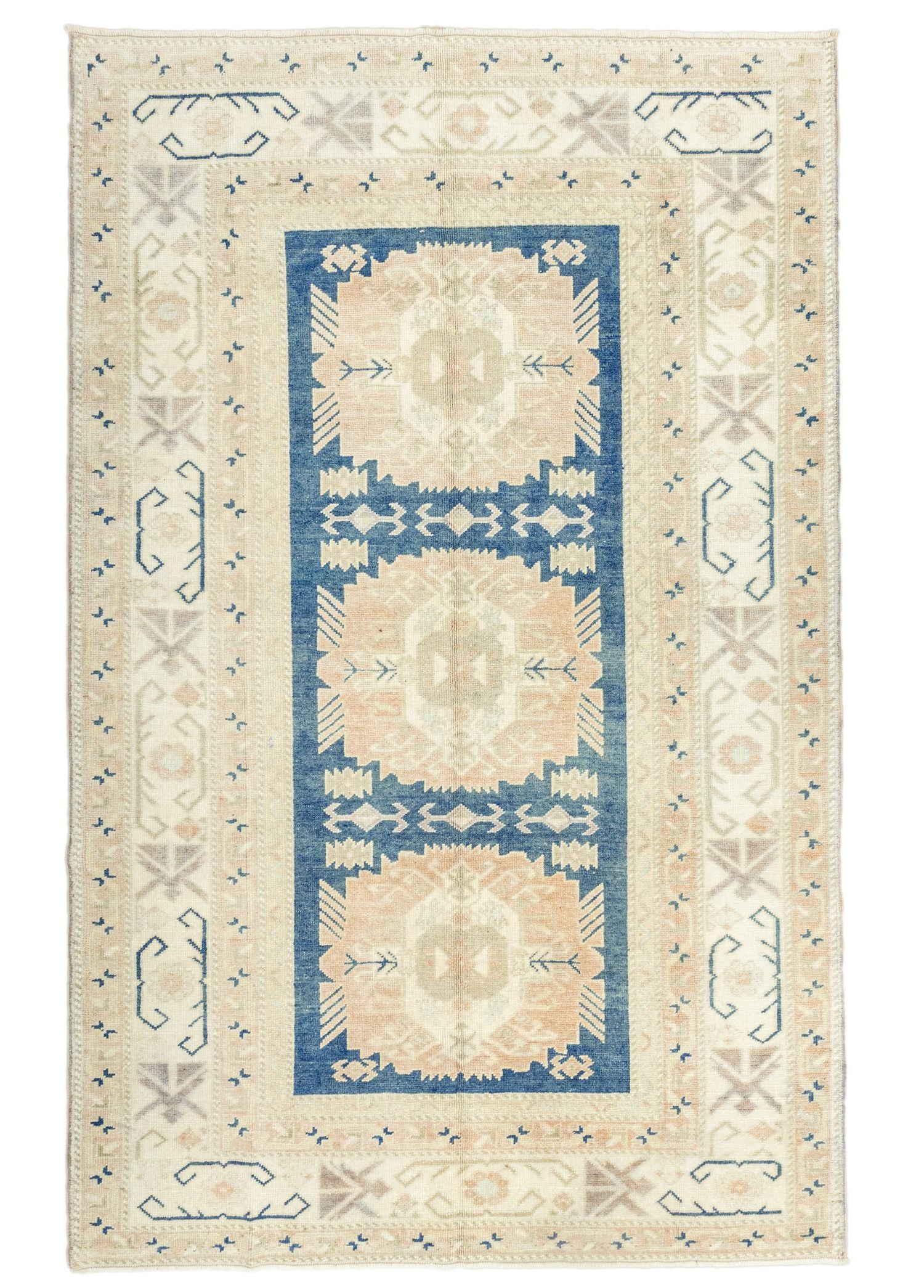 Soho Antiq-Azelya Rustik Desenli Yün Halı 146x228 Cm-Halı-1-milagron.live