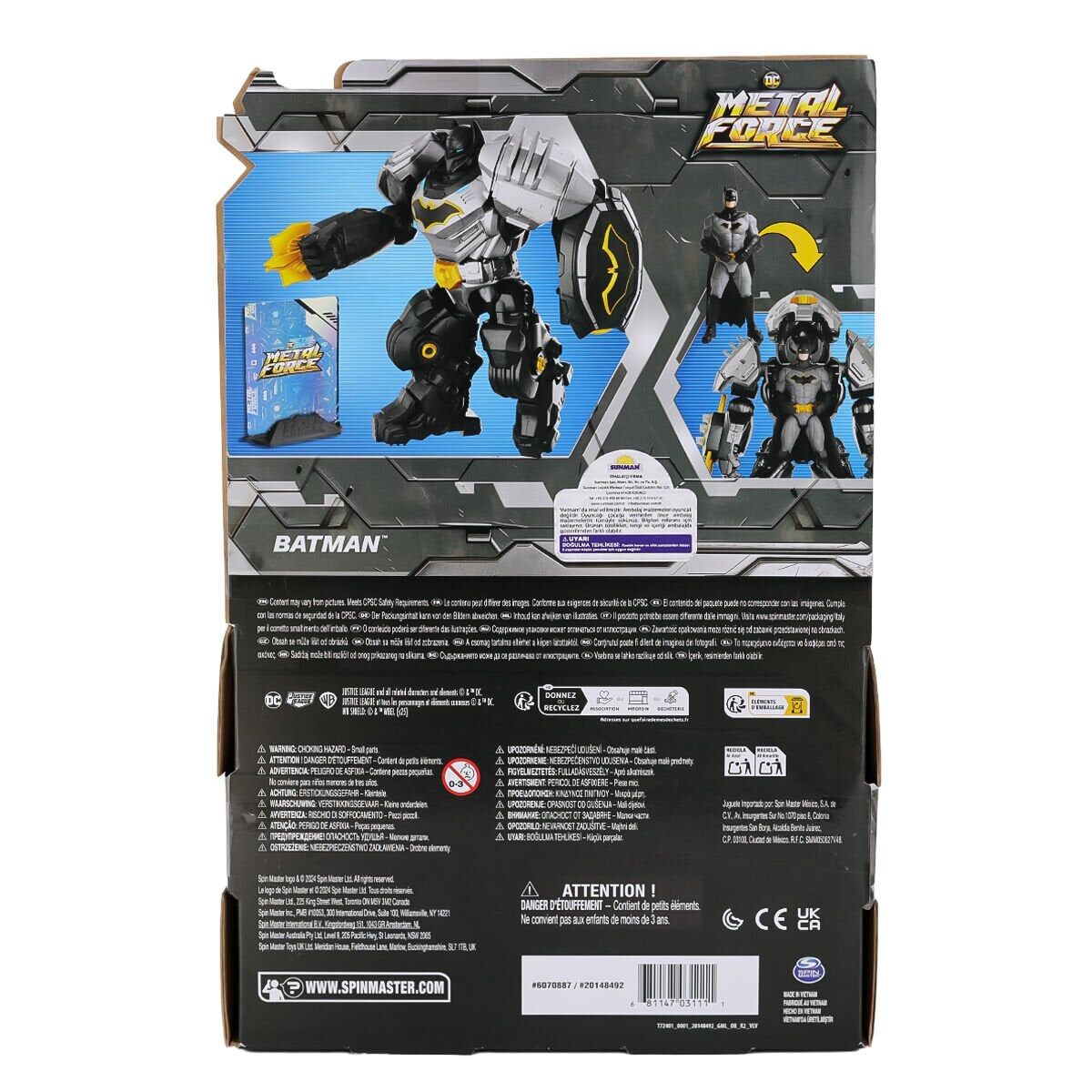6070887 31111 Dc Metal Batman Force Figür Seti