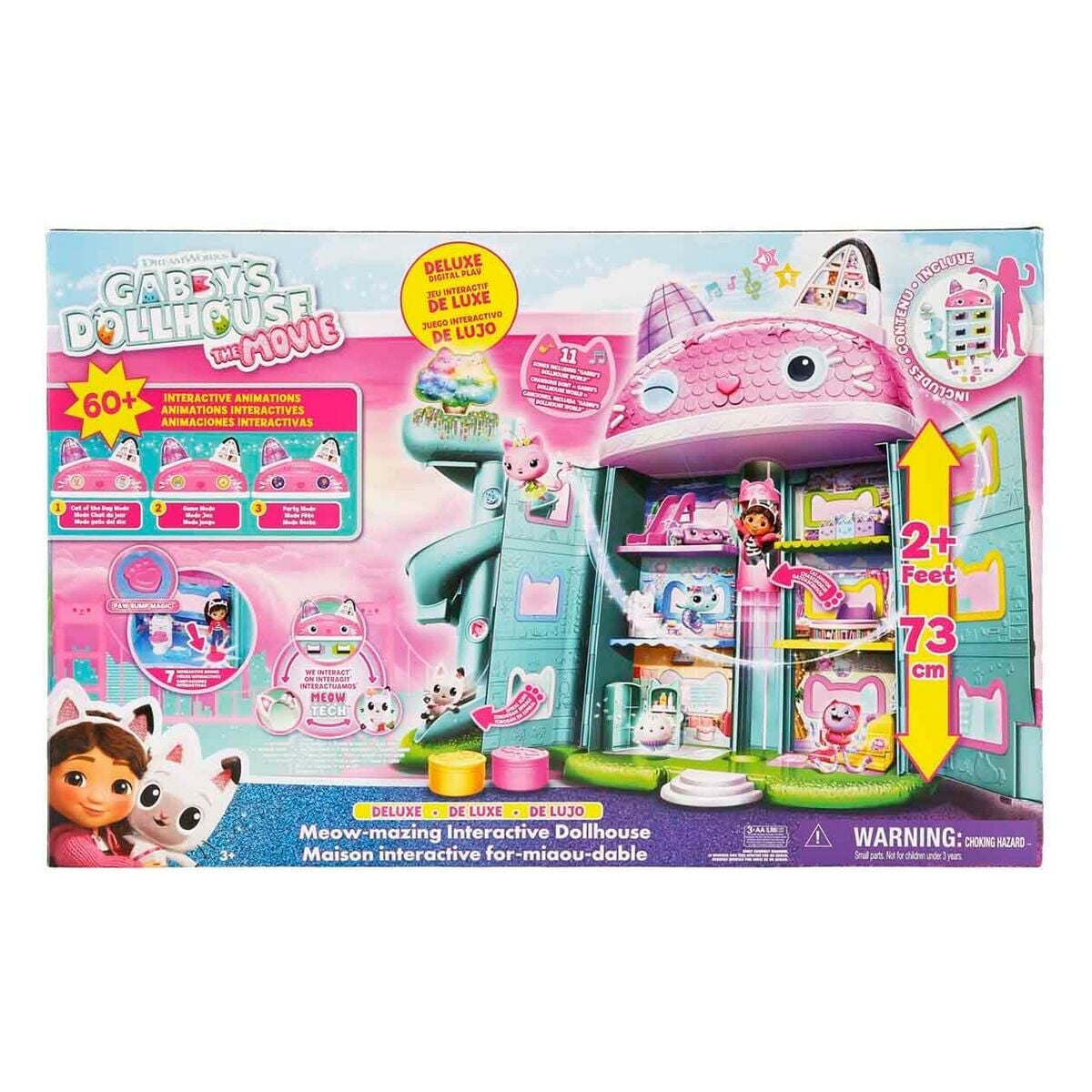 S00008891 Sun-Spm-FiGür Oyun Set Gabby S Dollhouse Deluxe Bebk Evi Ses Işik Gabb
