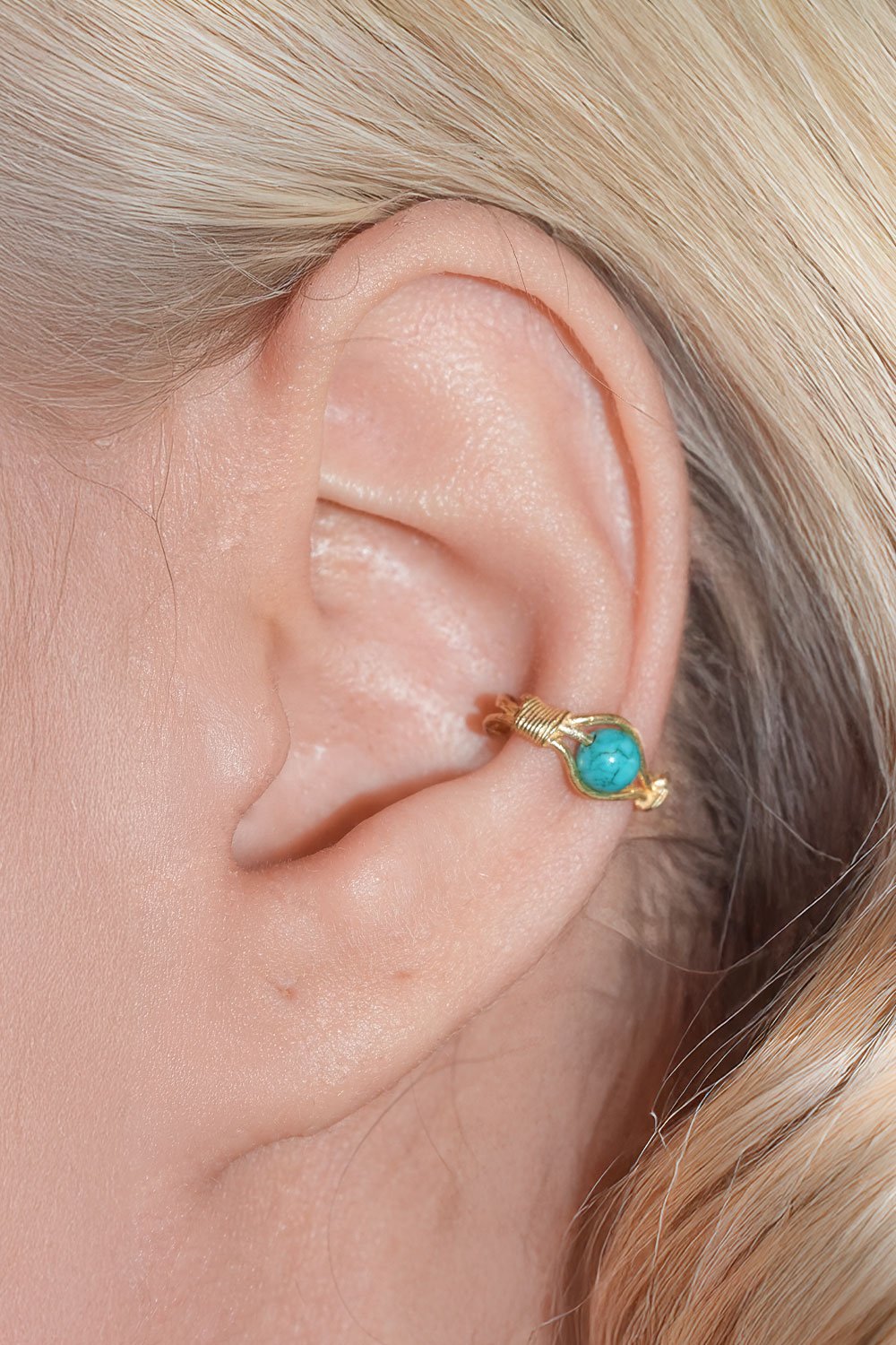 Tagrean-Turkuaz Earcuff-Küpe-2-milagron.live