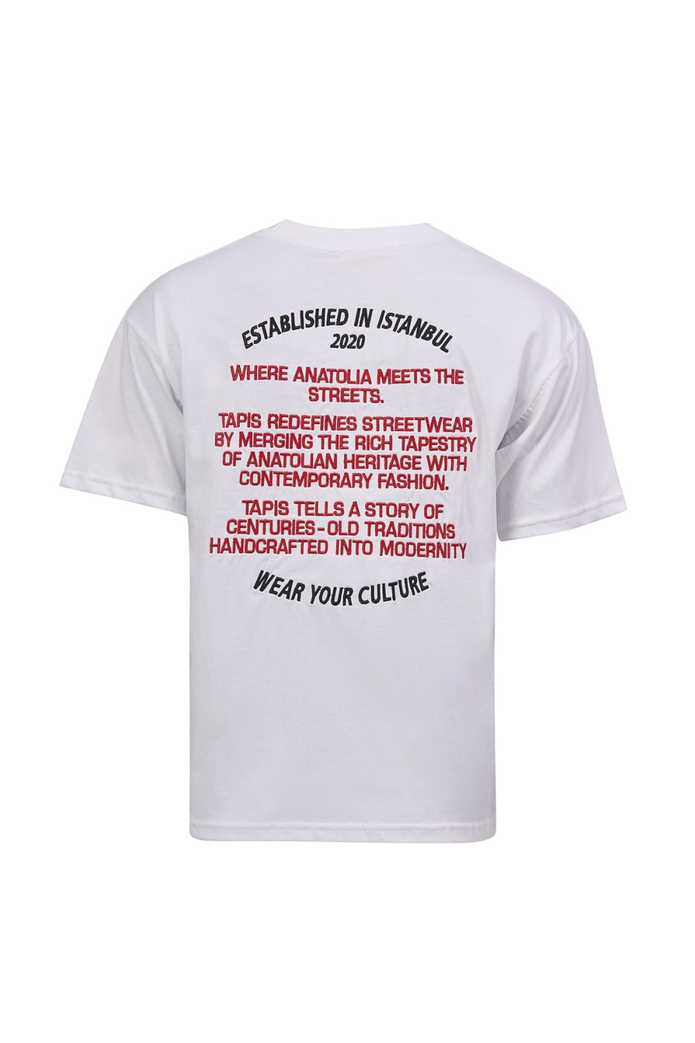 Tapis-Lands Of Tapis – Oversized White Istanbul Tshirt-T-Shirts-2-milagron.live