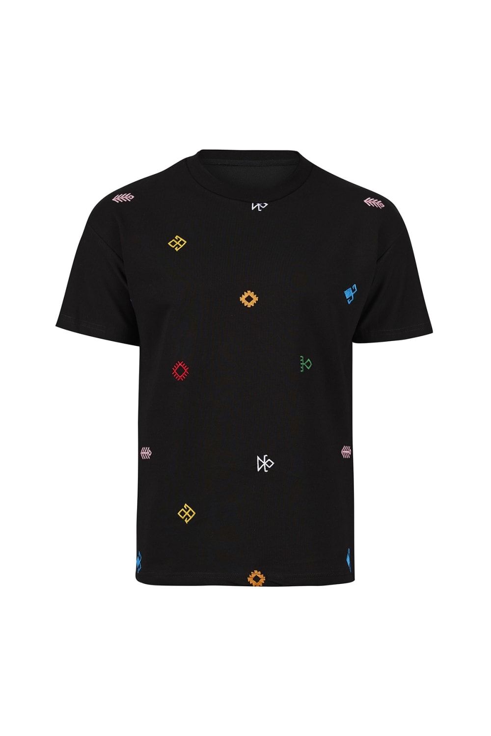 Tapis-Symbols Of Anatolia Oversized Black Tshirt 010-T-Shirts-1-milagron.live