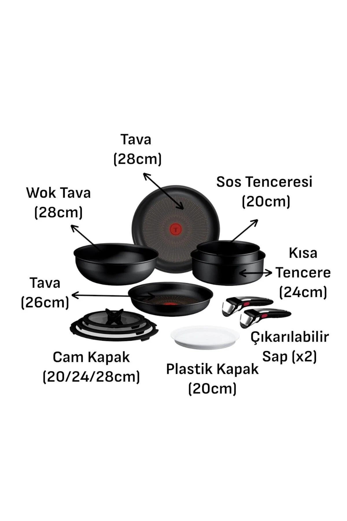 Tefal Ingenio Experience Fusion Core 9X Büyük Tava Ve Tencere Seti 11 Parça