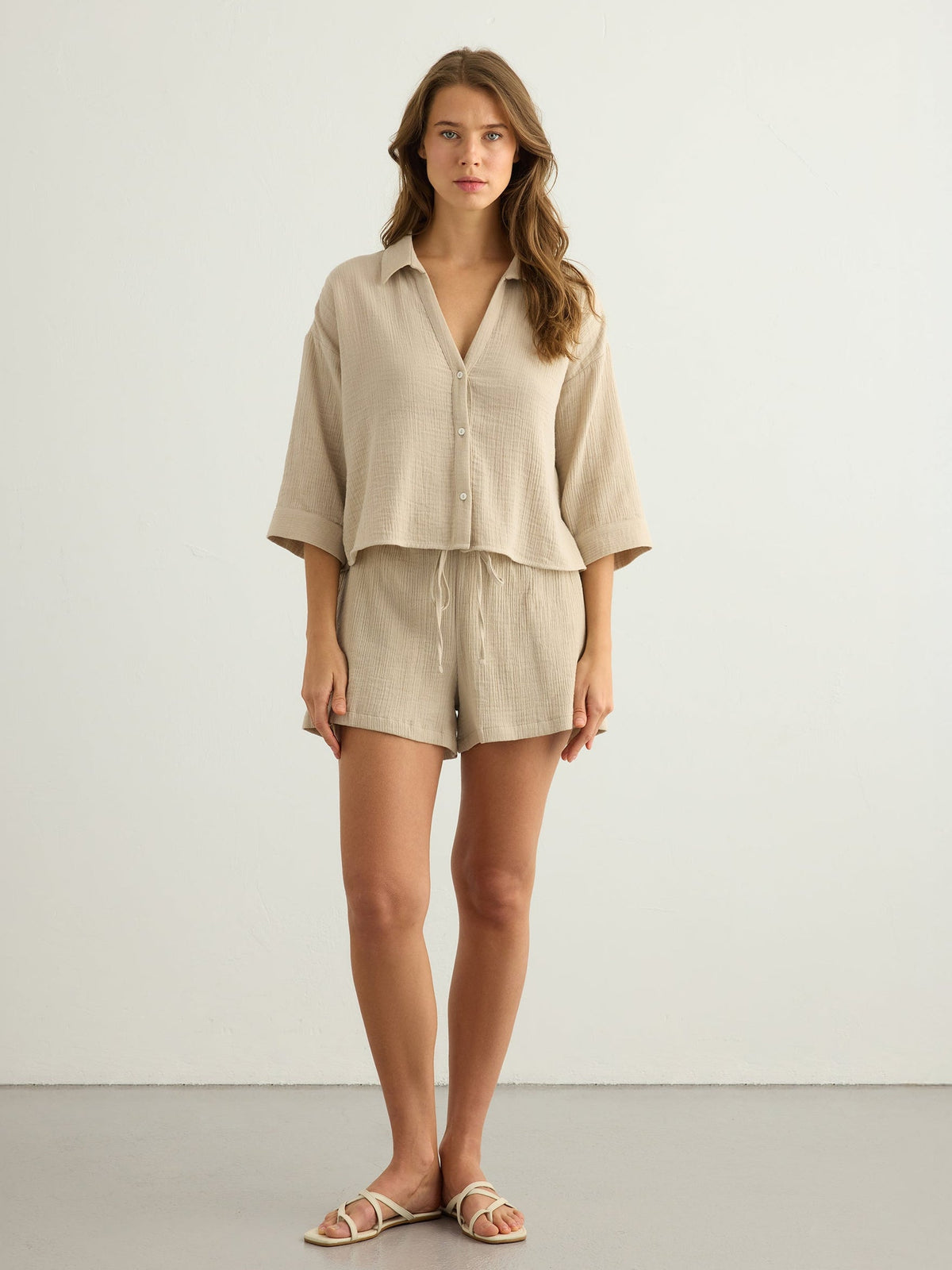 Aura Mini Shirt - Oatmeal