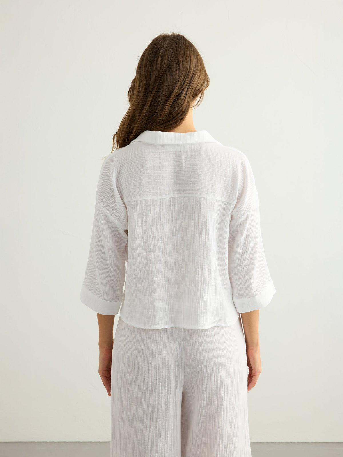Aura Mini Shirt - White