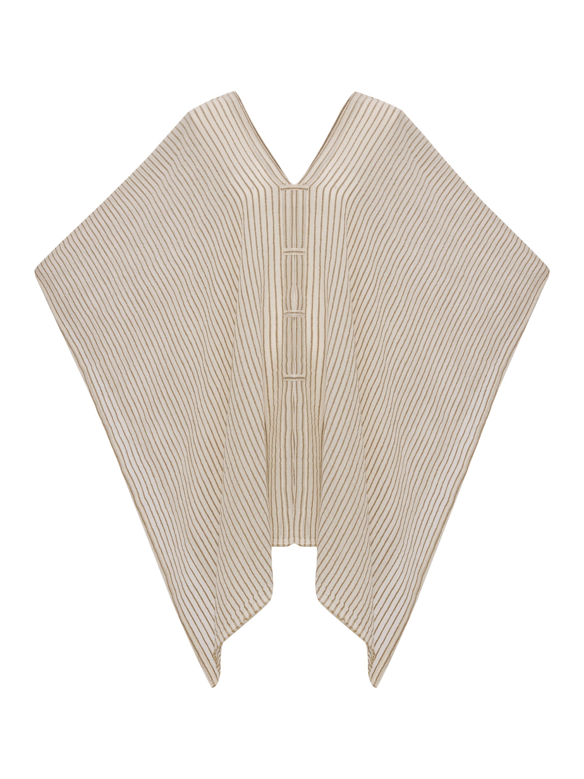 The Handloom-Ava Kimono Khaki Green Stripes-Kimono-9-milagron.live