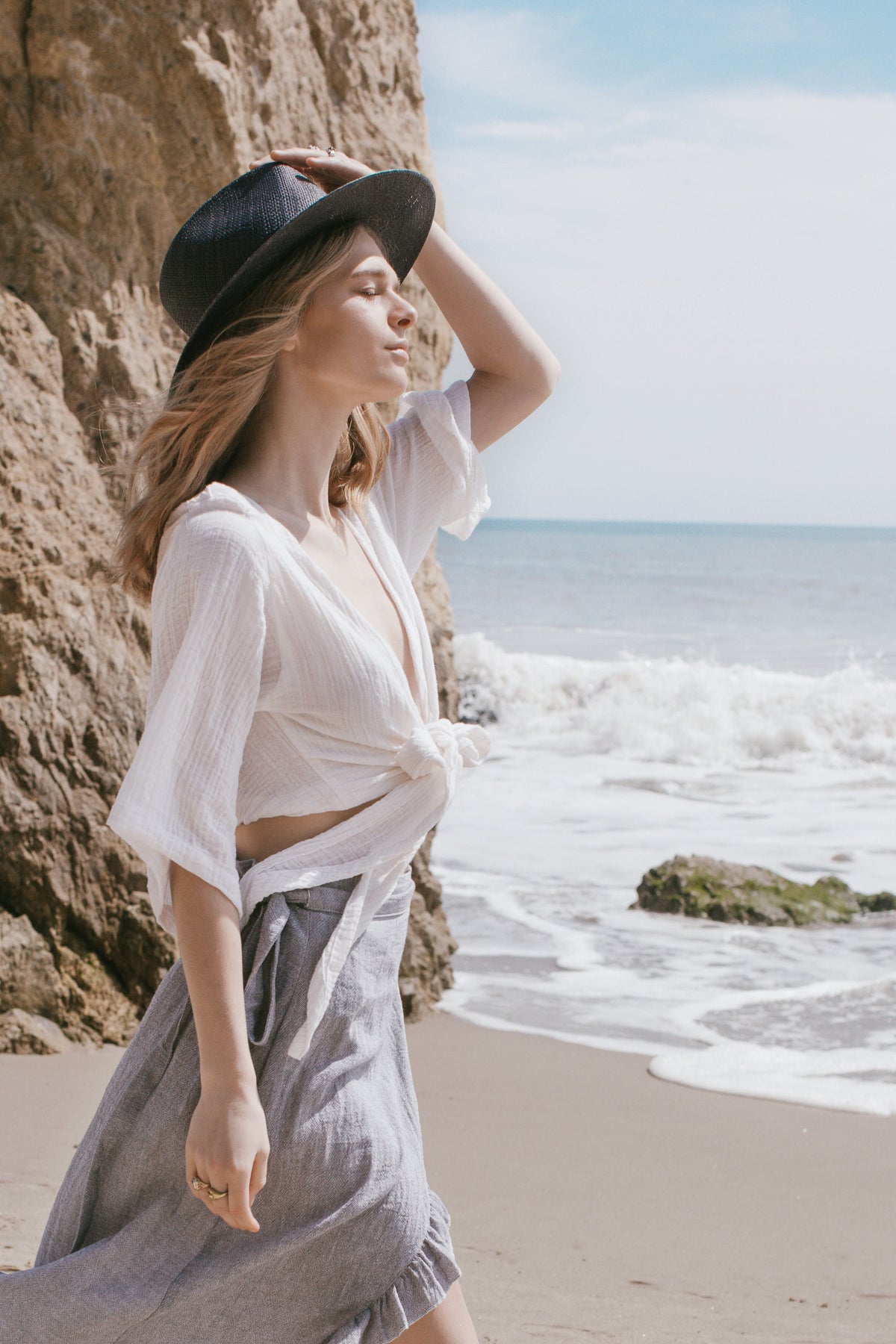 The Handloom-Bali Wrap Top Natural-Top-4-milagron.live