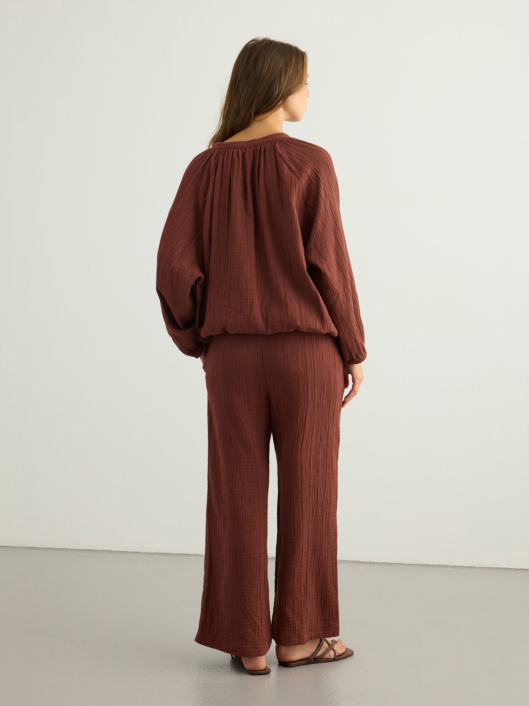 Kaya Drawstring Pants - Terracotta