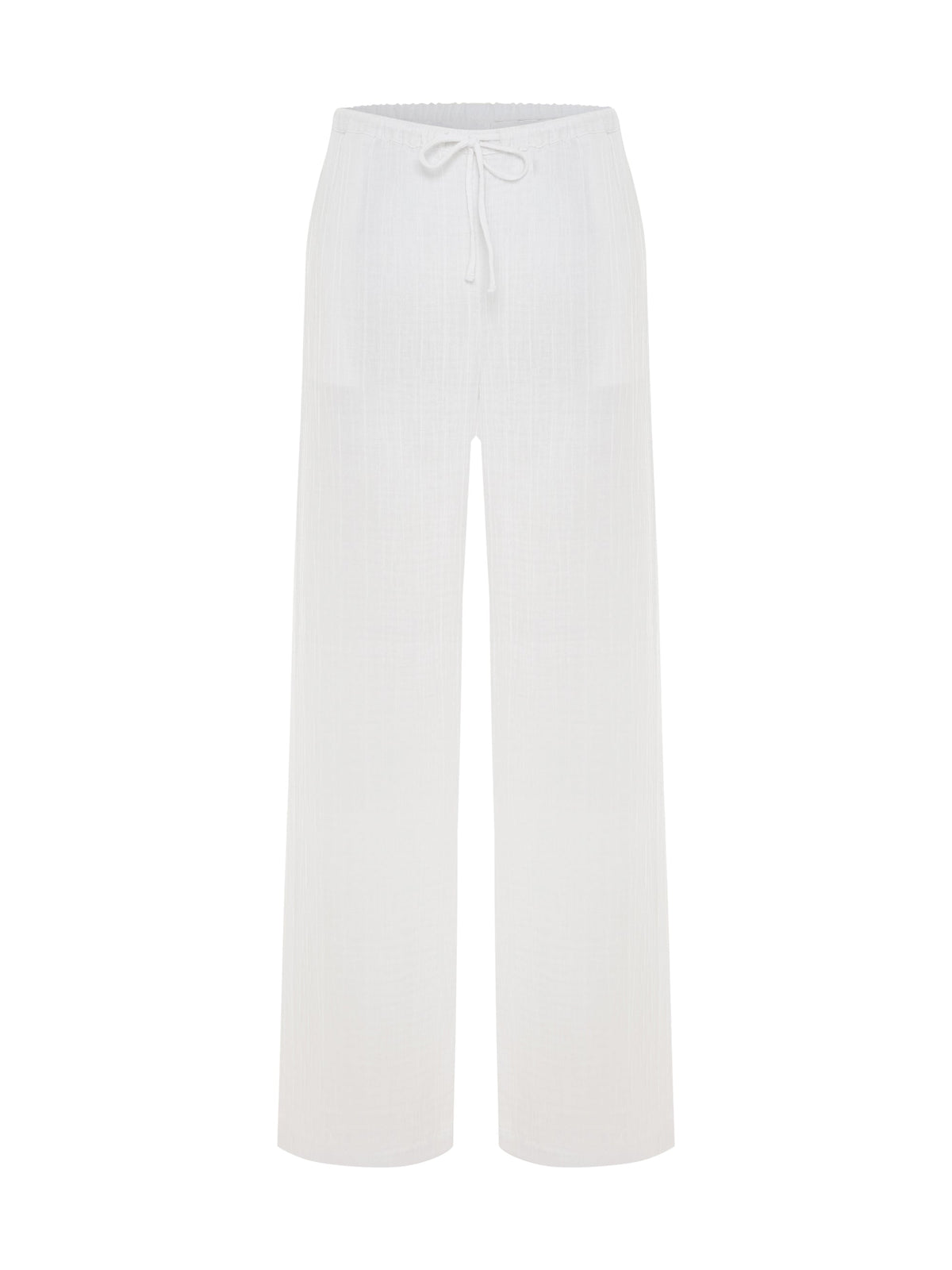 Kaya Drawstring Pants - White