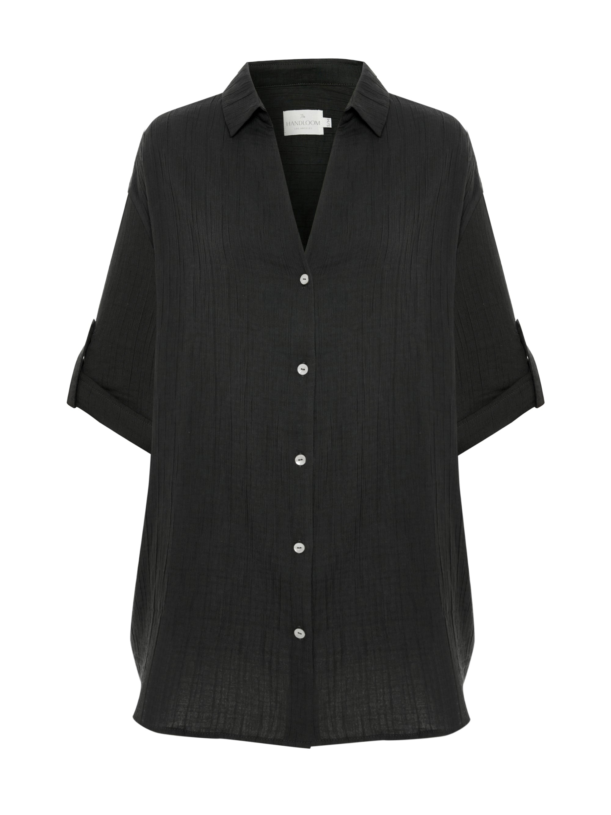 Kaya Oversized Shirt Dress - Charcoal