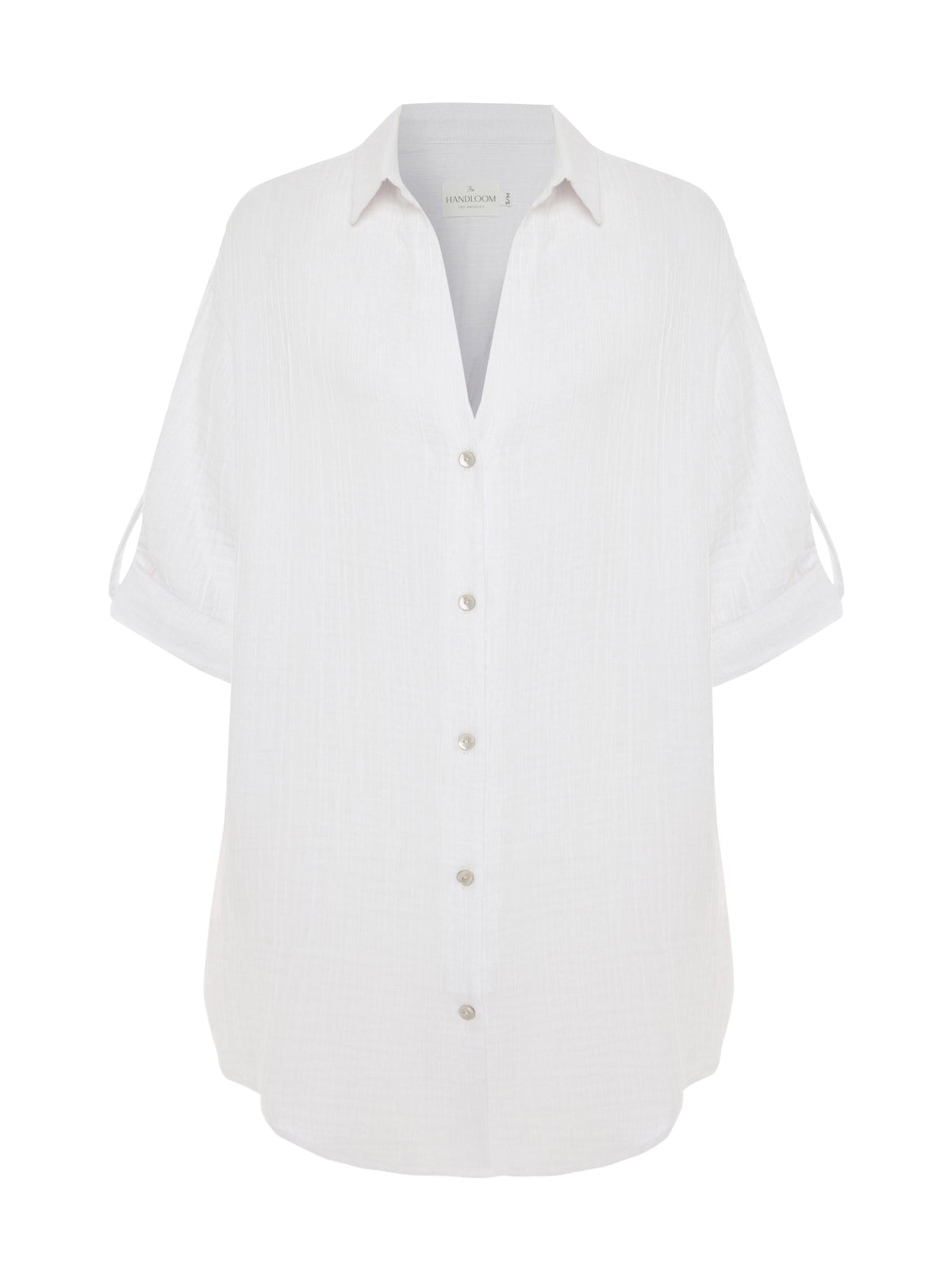 Kaya Oversized Shirt Dress - White