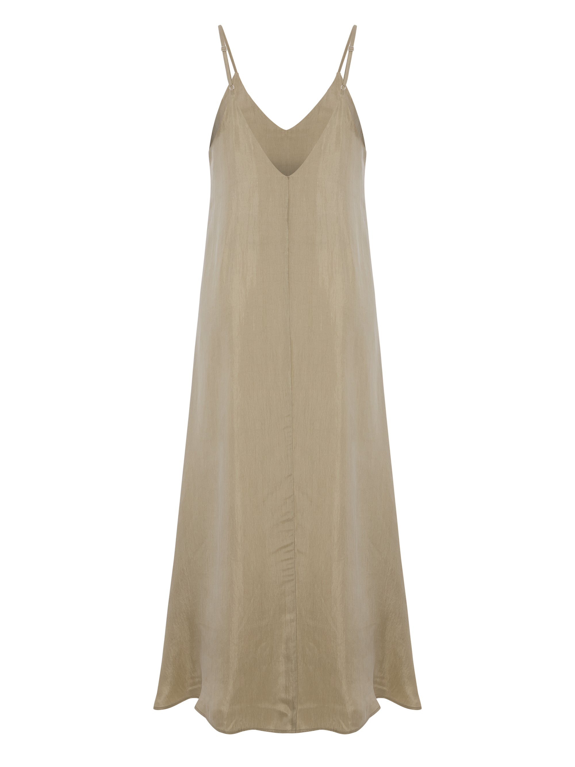 Lucid Flow Maxi Dress - Khaki Green