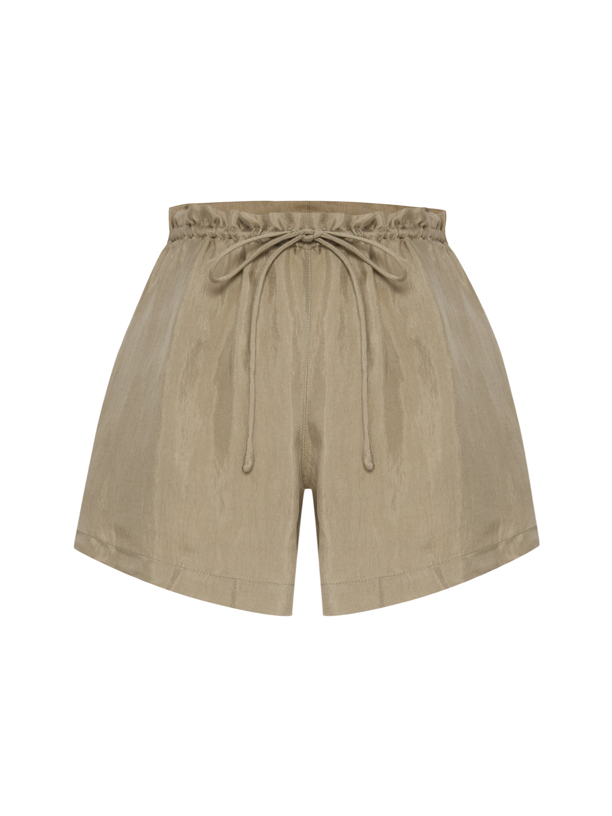 Lucid Flow Tie Shorts - Khaki Green