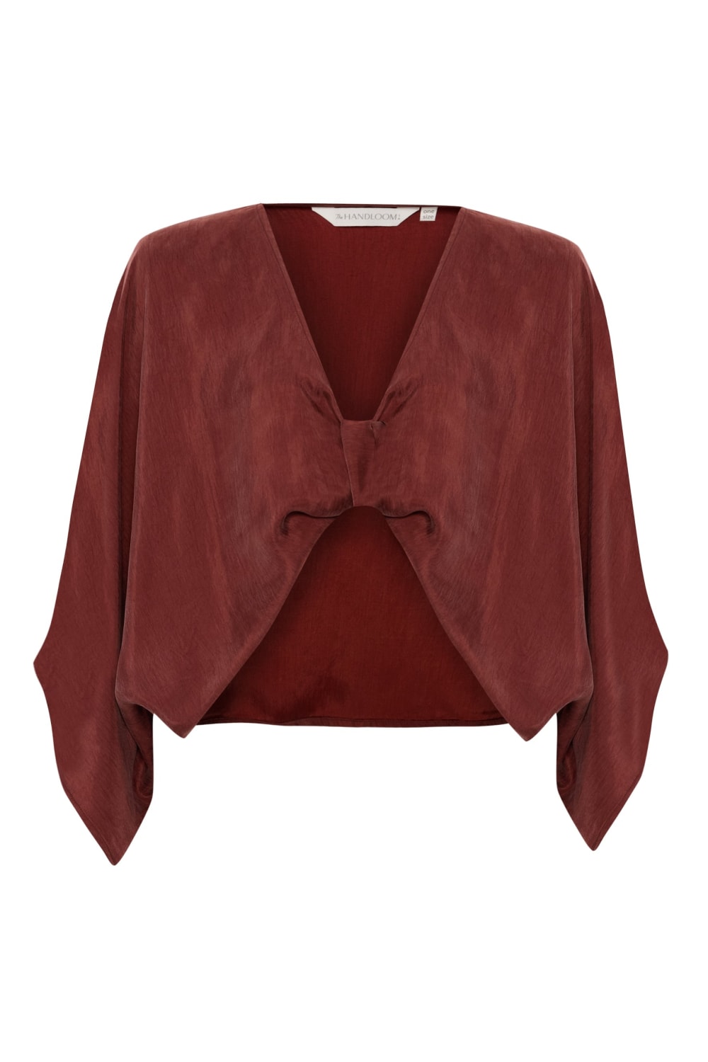 The Handloom-Lucid Knot Top Burgundy-Gömlek-6-milagron.live