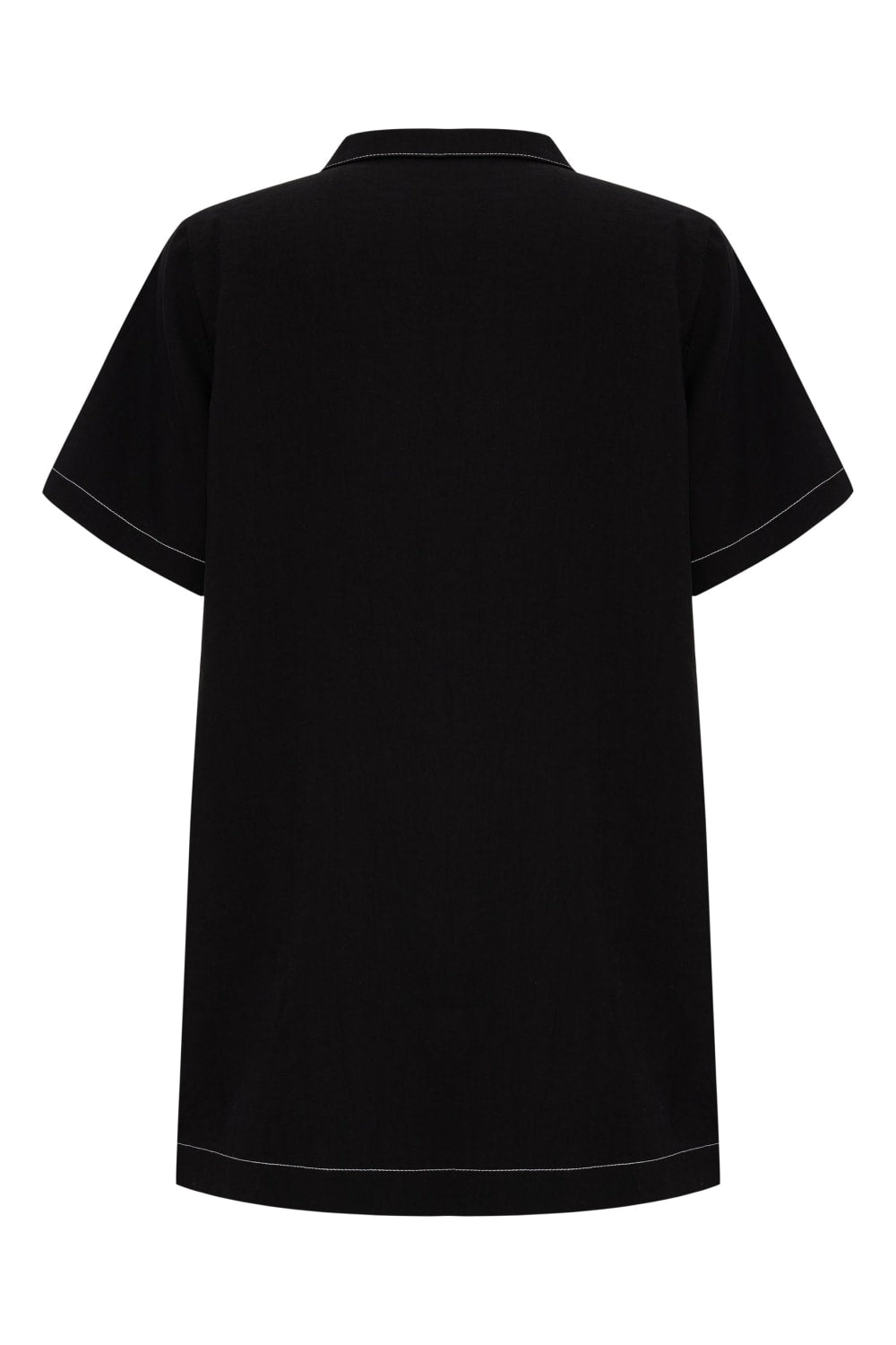The Handloom-Mae Popover Mini Dress Black-Elbise-8-milagron.live