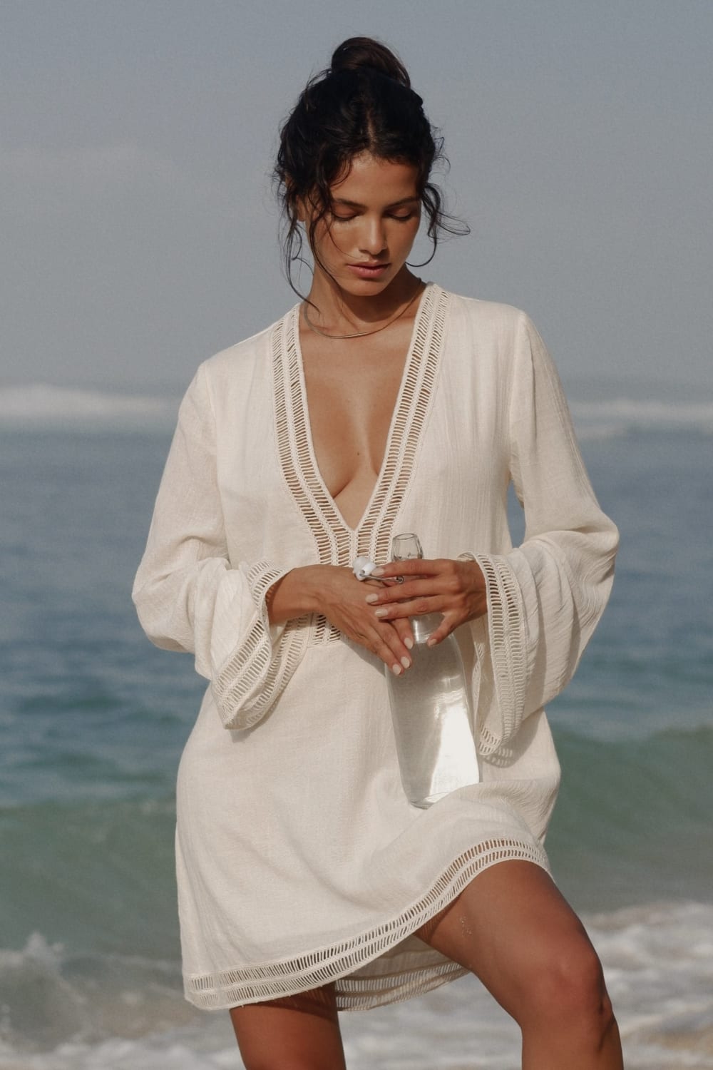 The Handloom-Positano Dress Natural-Elbise-1-milagron.live