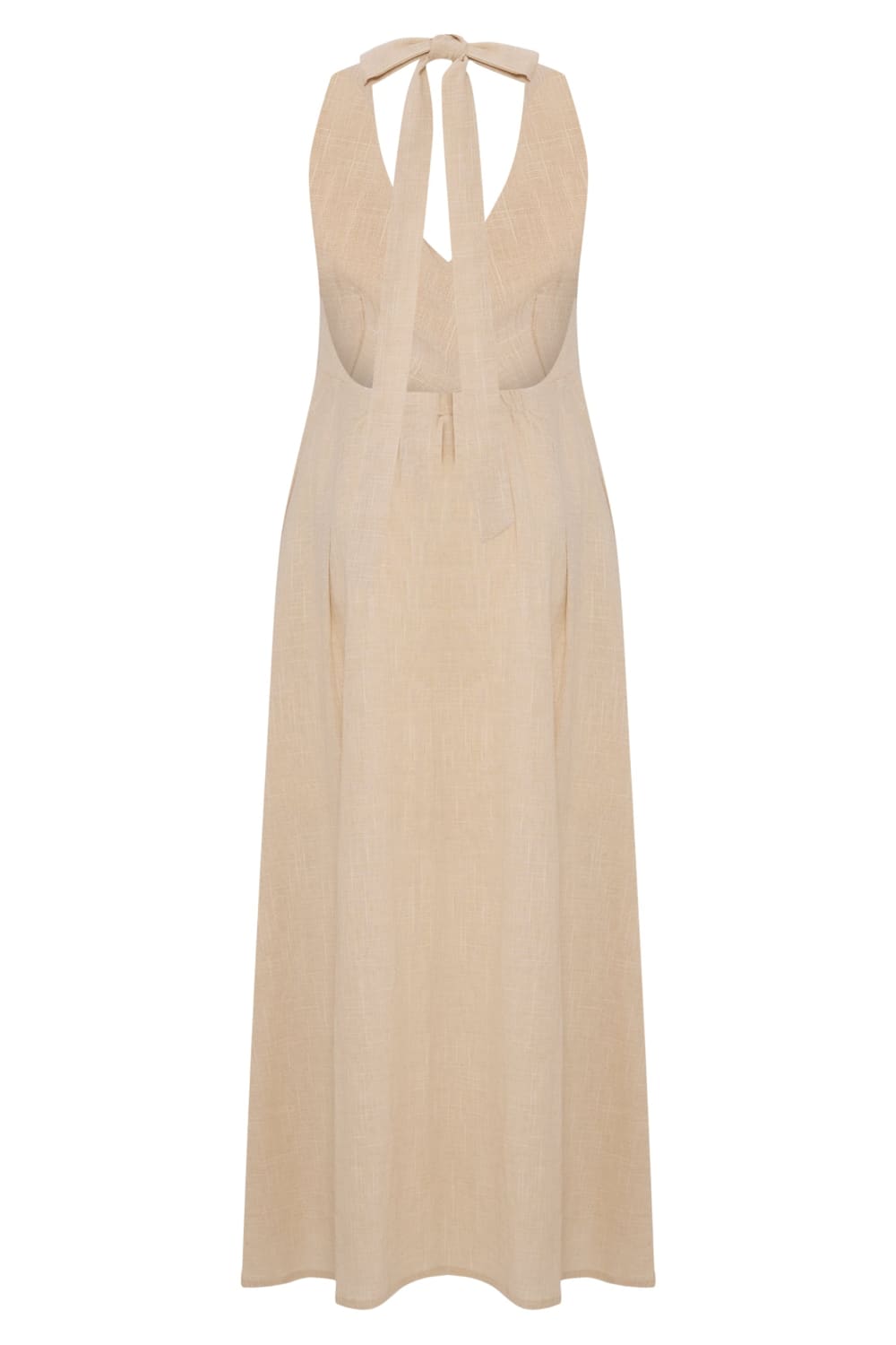 The Handloom-Sahara Sun Maxi Dress Natural-Elbise-10-milagron.live