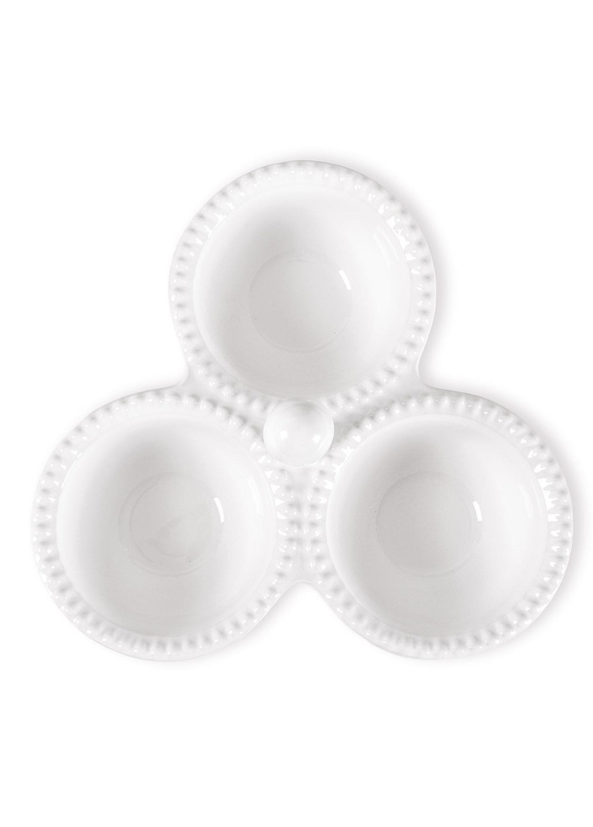 Grande Servis Tabağı Bölmeli Beyaz 24 Cm