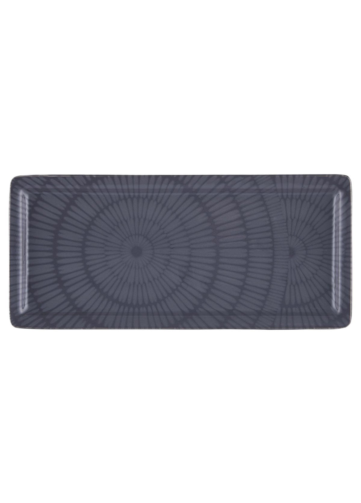 Noon Dikdörtgen Servis Tabağı Gri 35X16 Cm